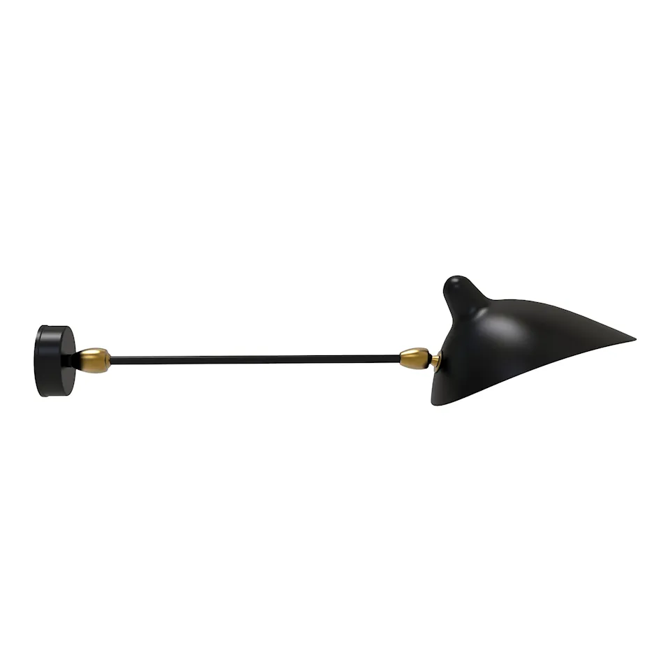 One Double Swivel Straight Arm leselampe