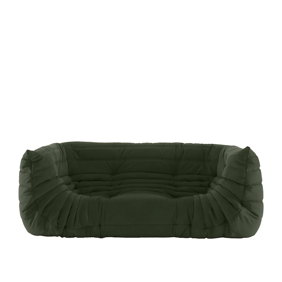 Togo Medium Settee, Fabric Cat. S, Alcantara Kiwi 4566