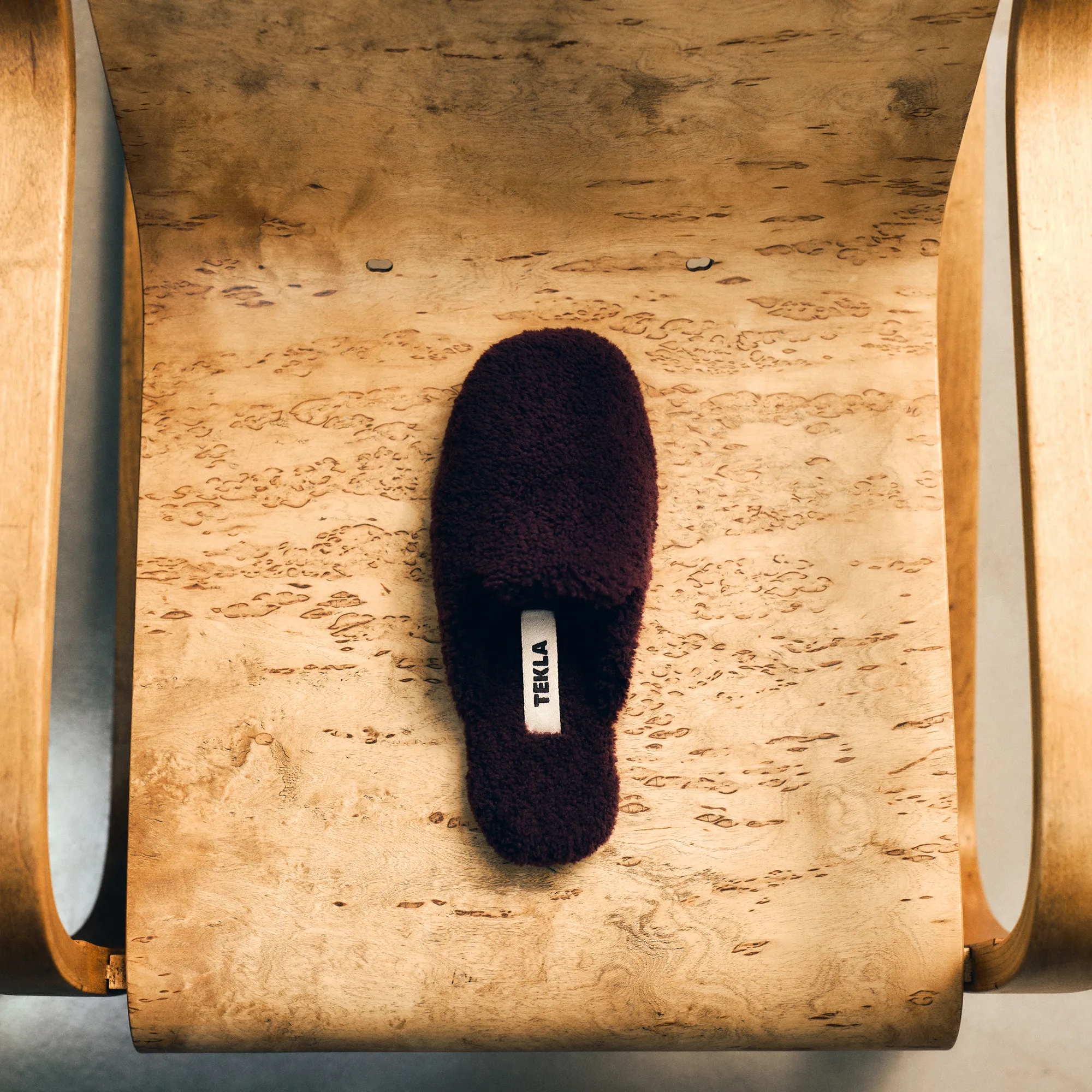 Shearling Wine tøfler - 2