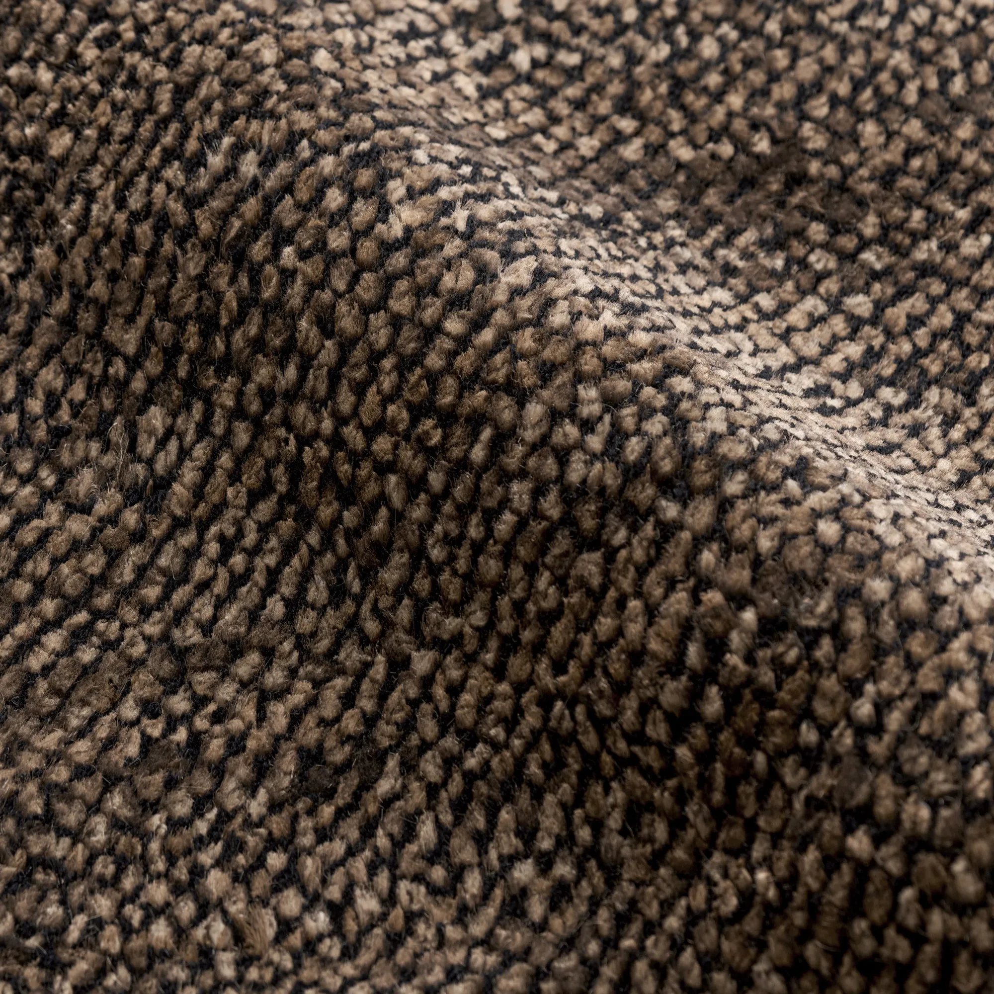 Savanna Dark Jute/Black ull- og juteteppe - 4