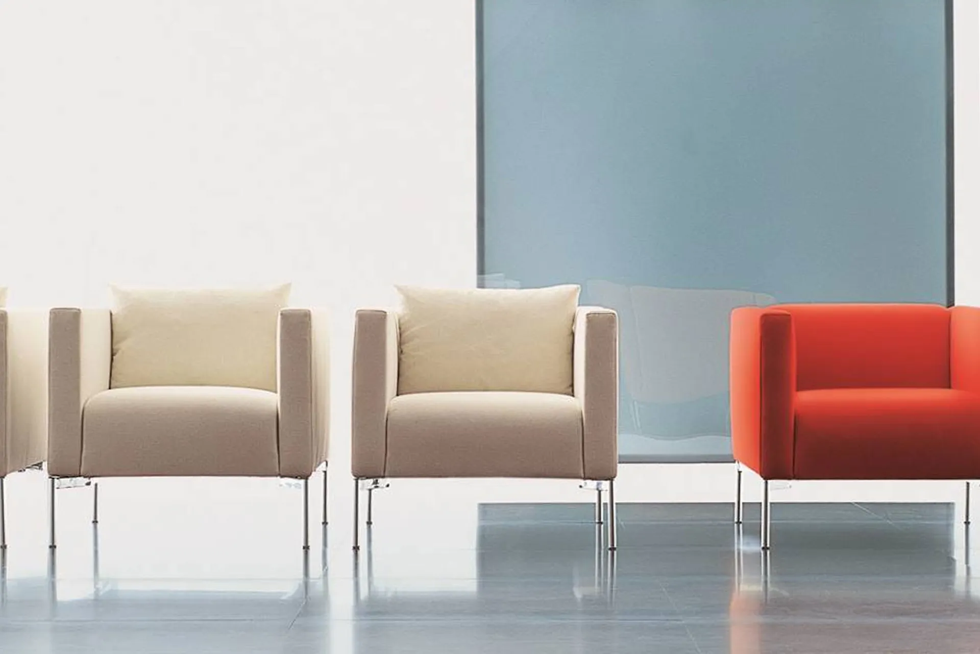 Twin Armchair - Living Divani - Piero Lissoni - NO GA