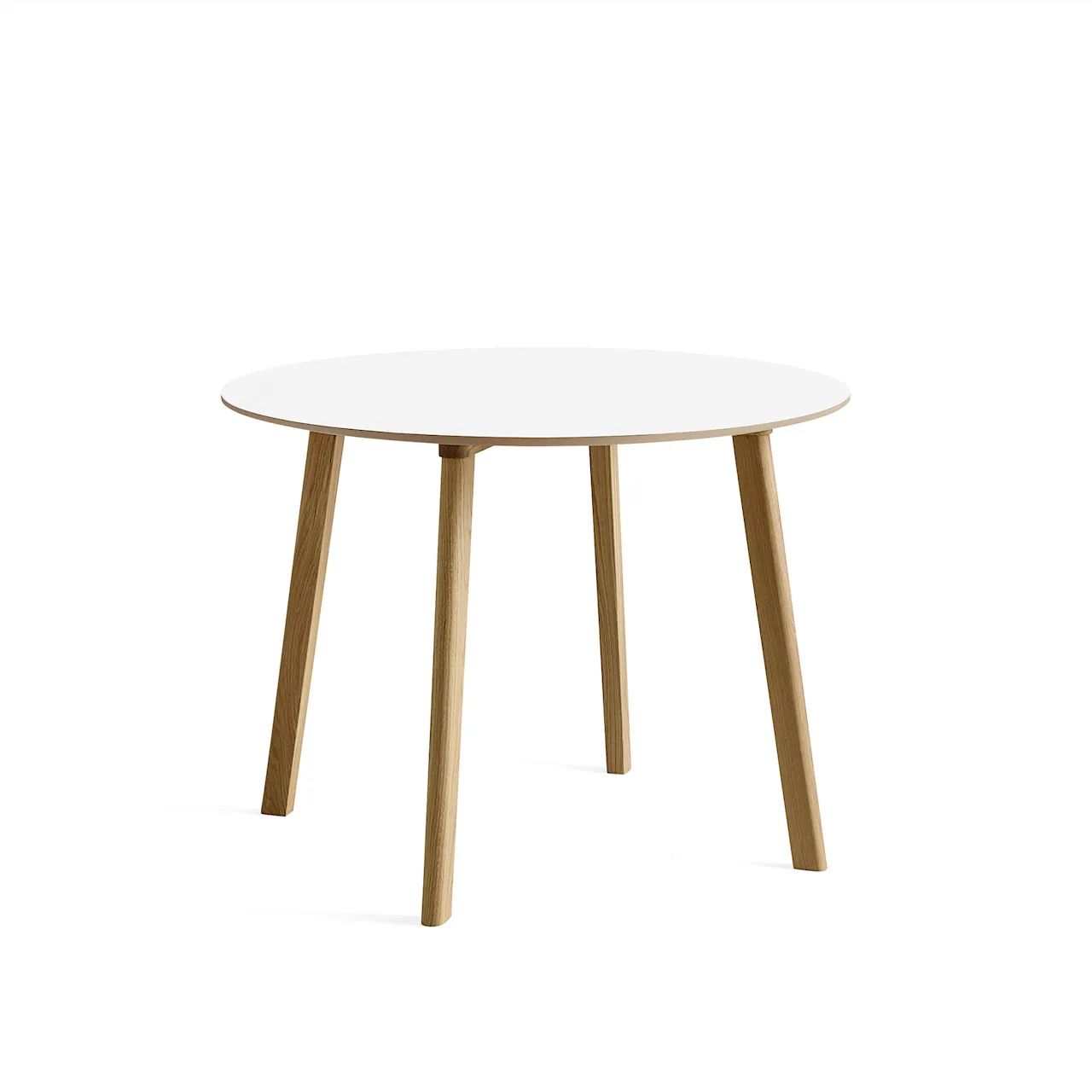 CPH Deux 220 2.0 Table Lacquered Oak Frame Ø98 X H73 Stone Grey Top Lacquered Beech Edge