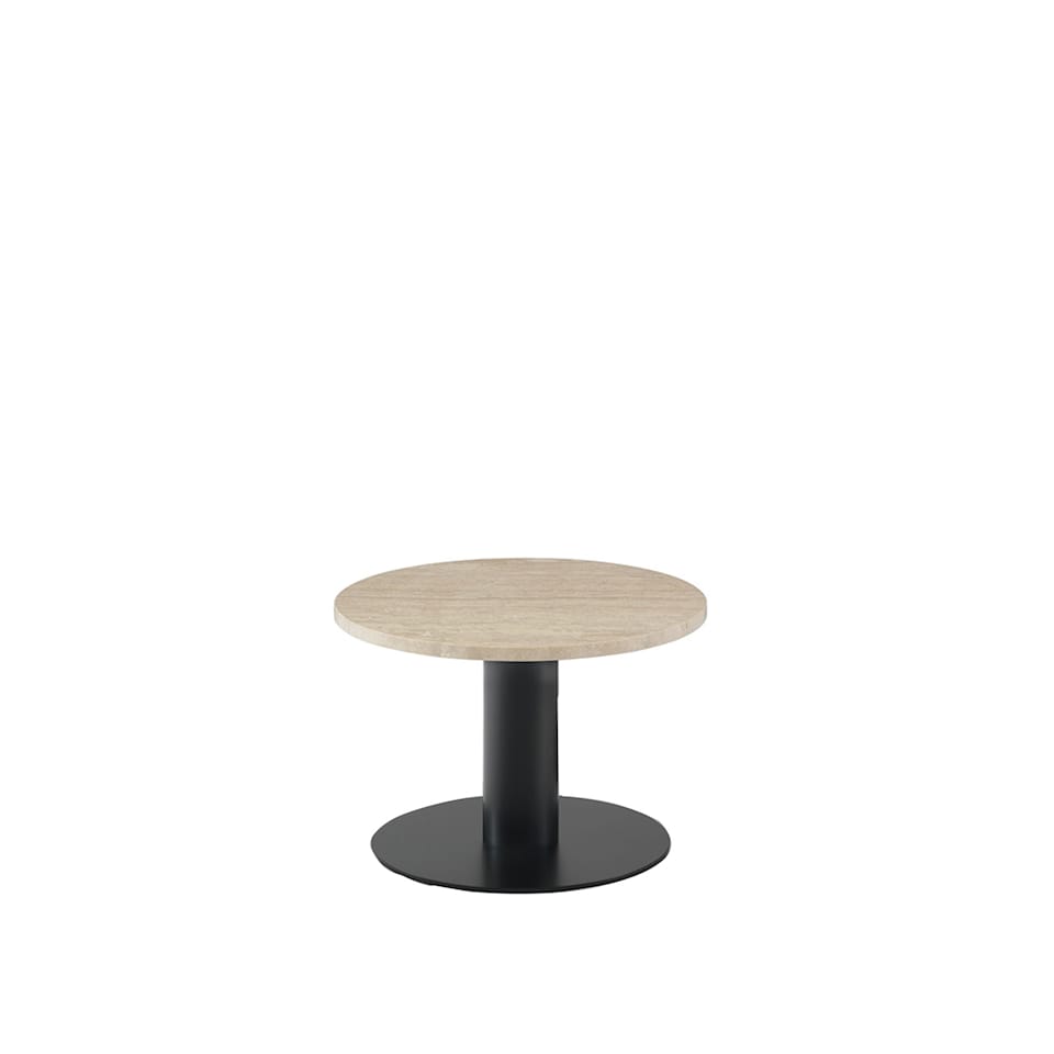 Goya Small Table Ø 50 x 34 cm - Travertino Romano