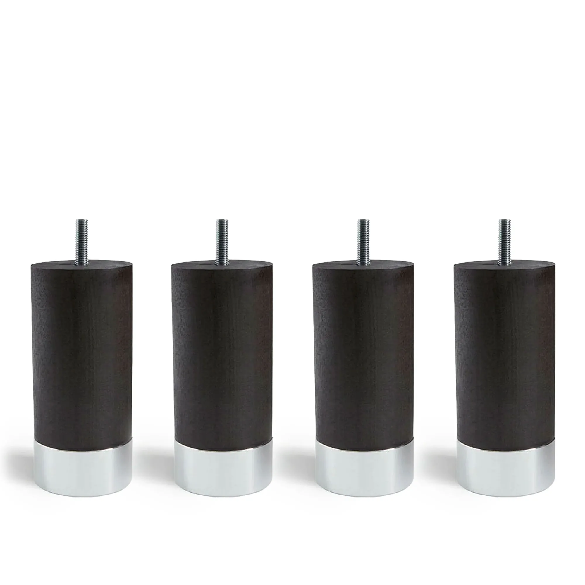 Cylinder ben i wenge aluminium 4-pakning - 1