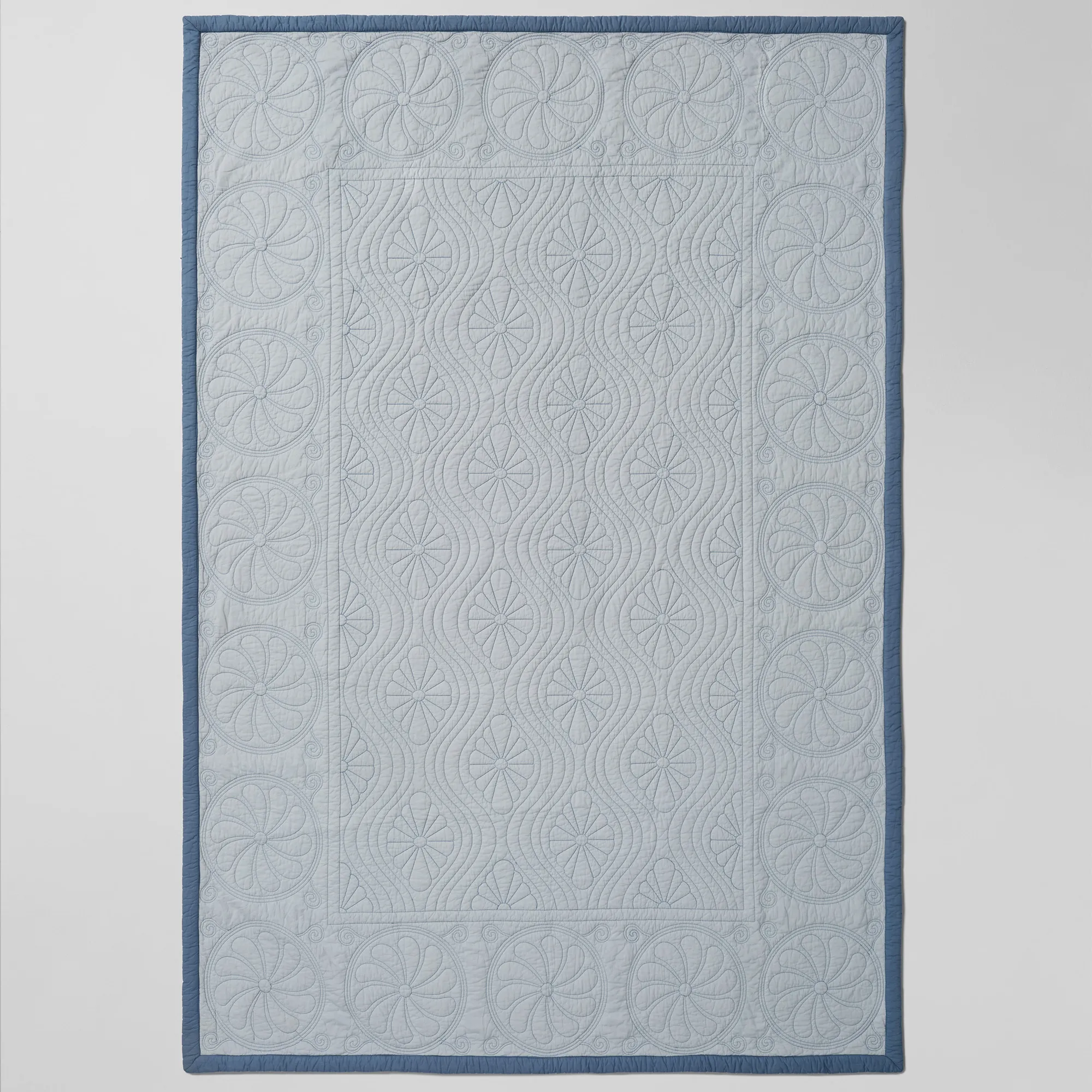 Durham Dawn Blue/Light Blue sengeteppe - 8