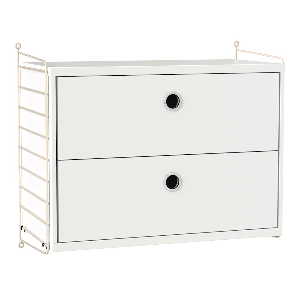 Sovrum hyllsystem A vit/beige