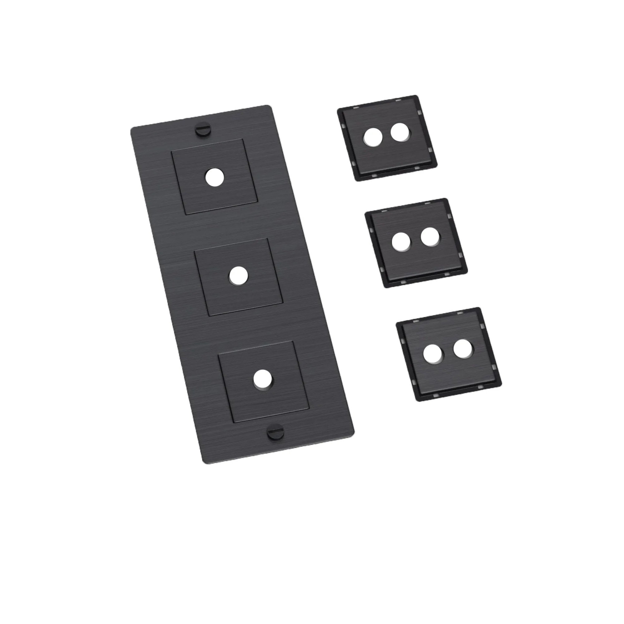 3G Wall Plate Vertical With Infills - 1