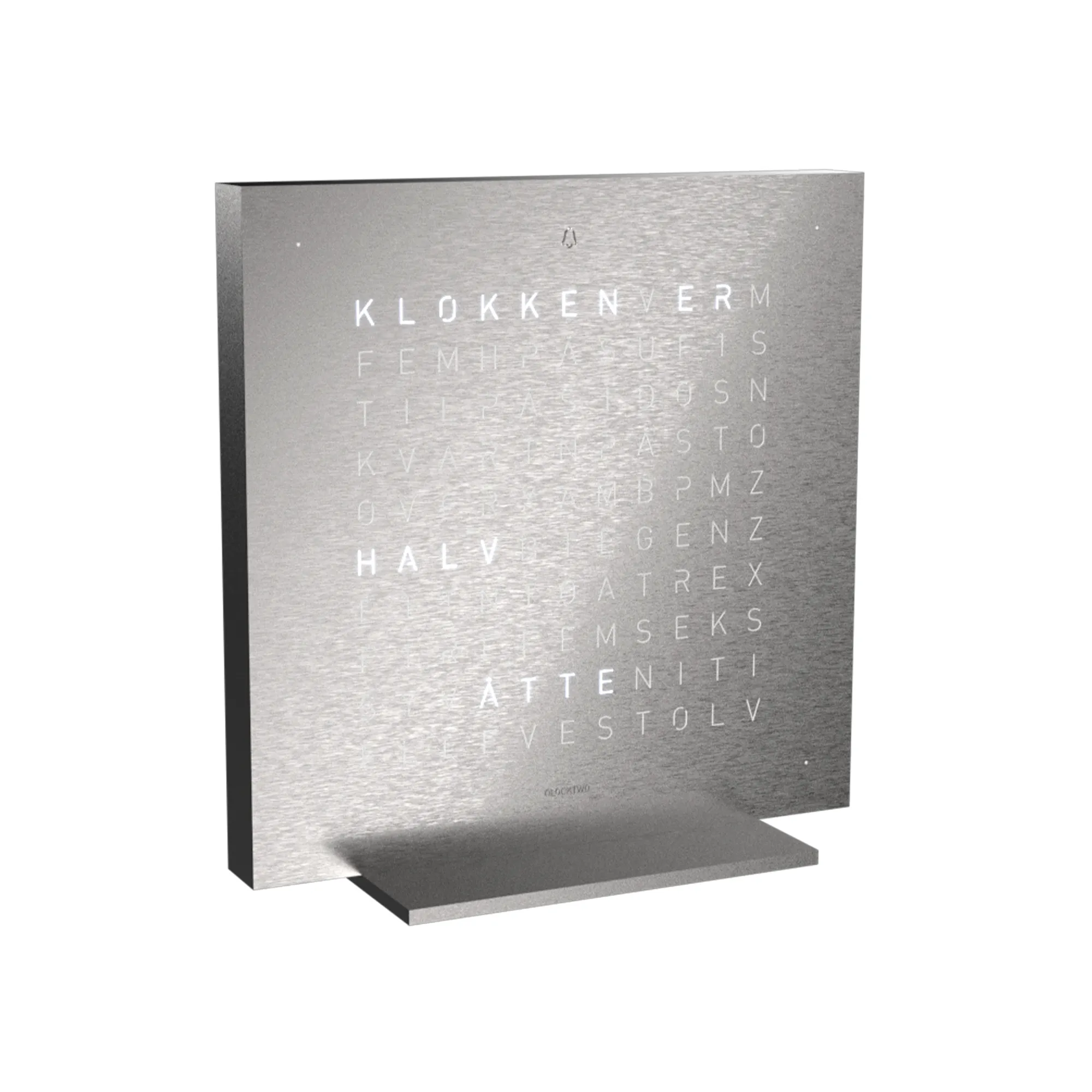 Qlocktwo Earth 13,5 – Stainless Steel - 2