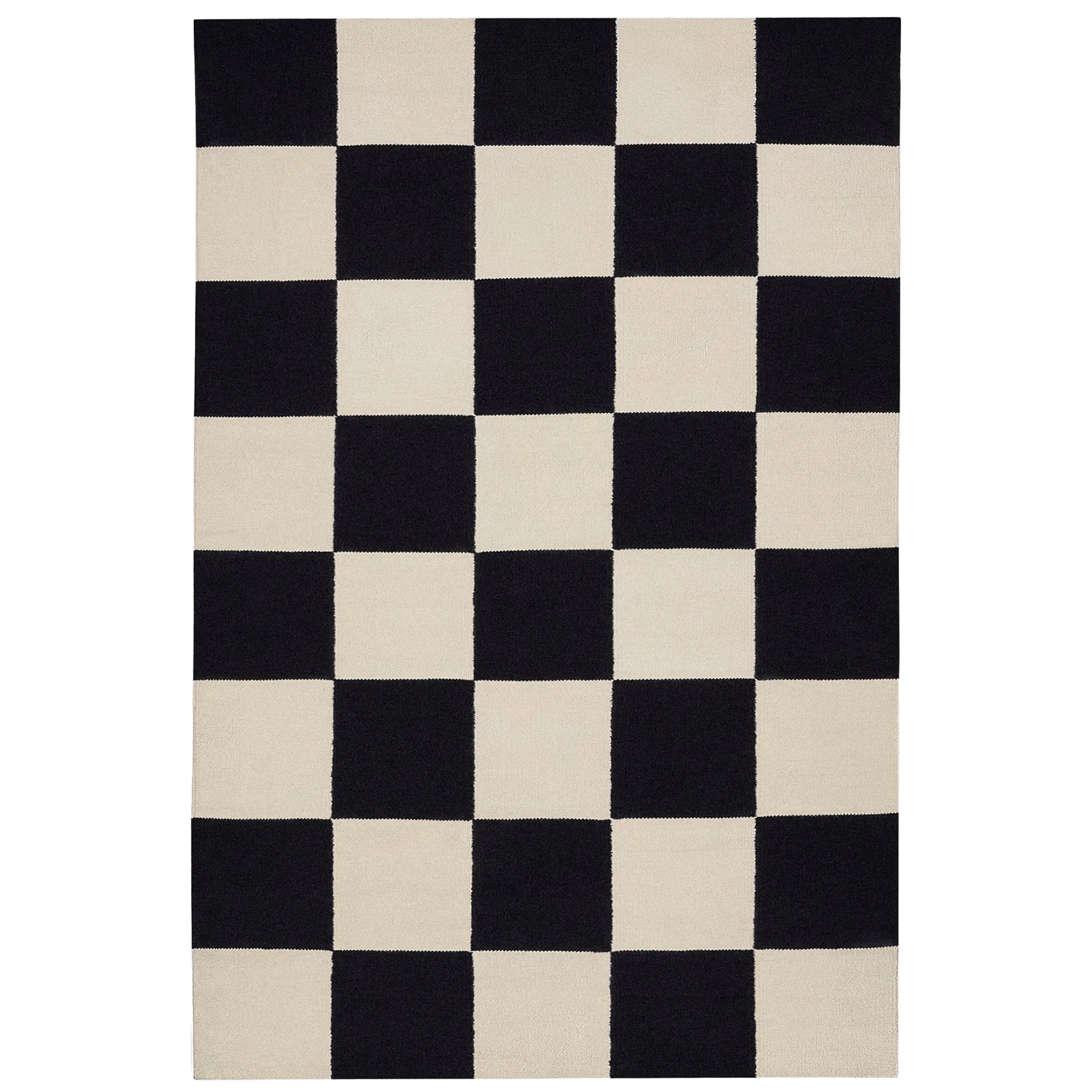 Square Black/Cream ullteppe - 1