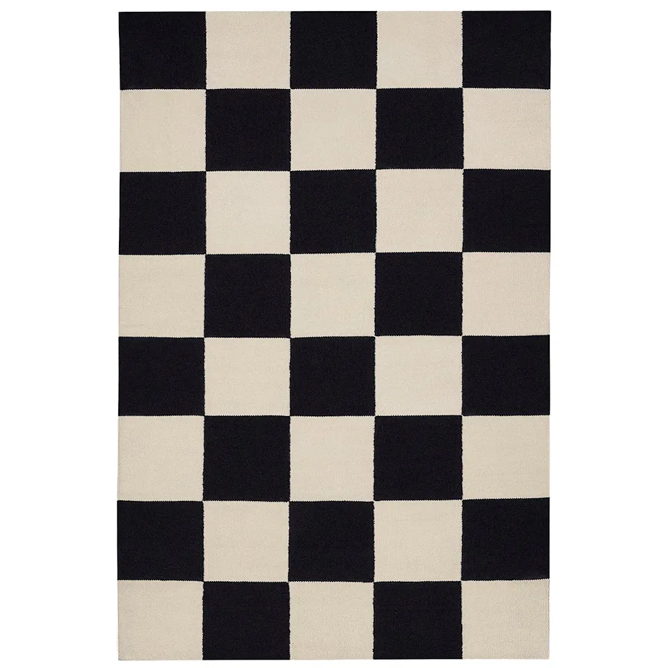 Square Black/Cream ullteppe