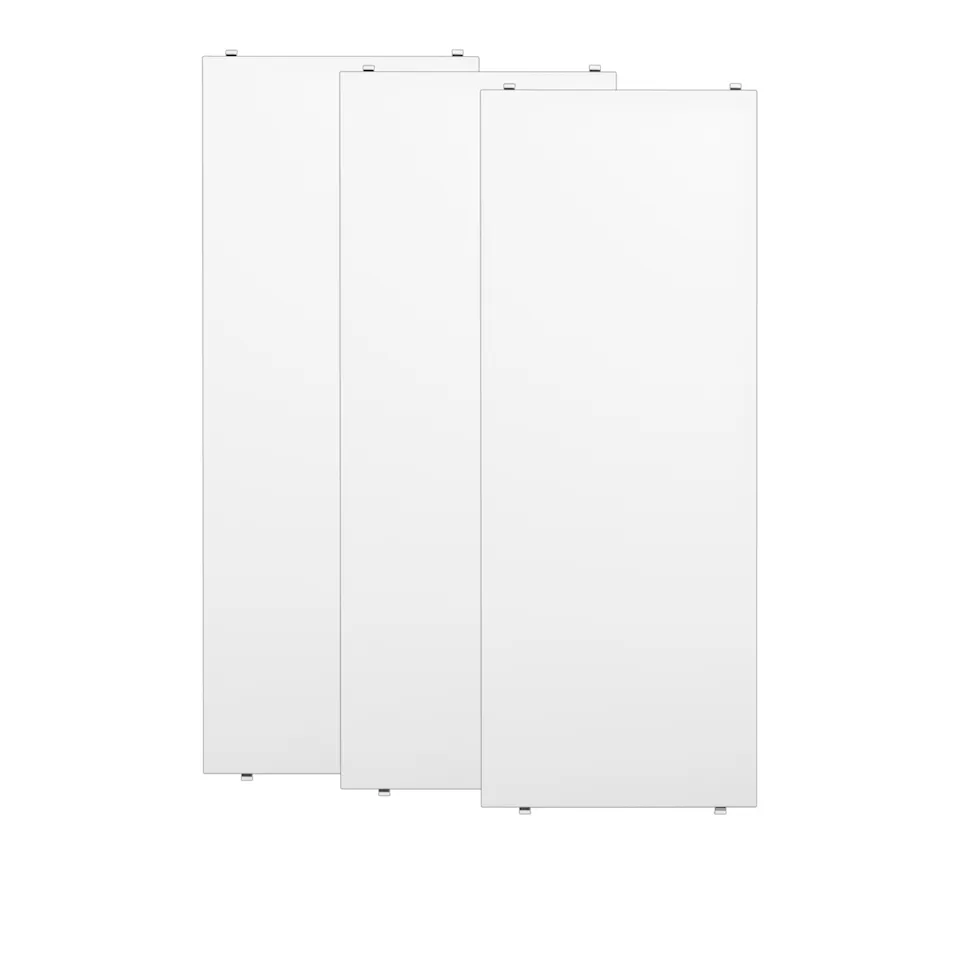 Hylleplate 78x30cm 3-pack hvit