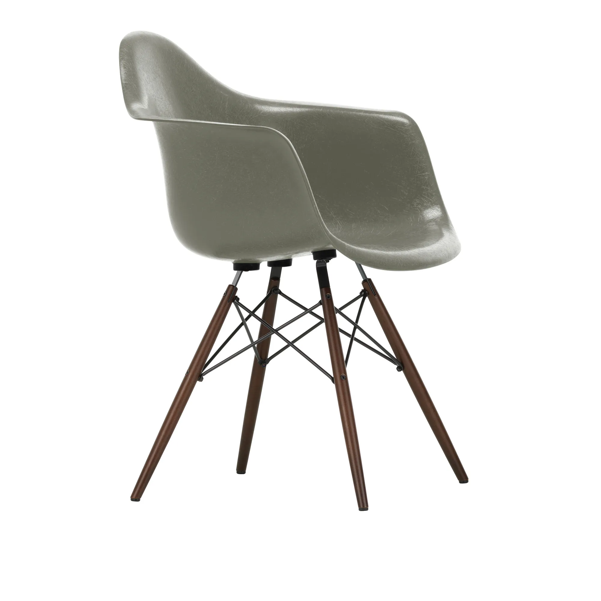 Eames Fiberglass Armchair DAW stol - 1
