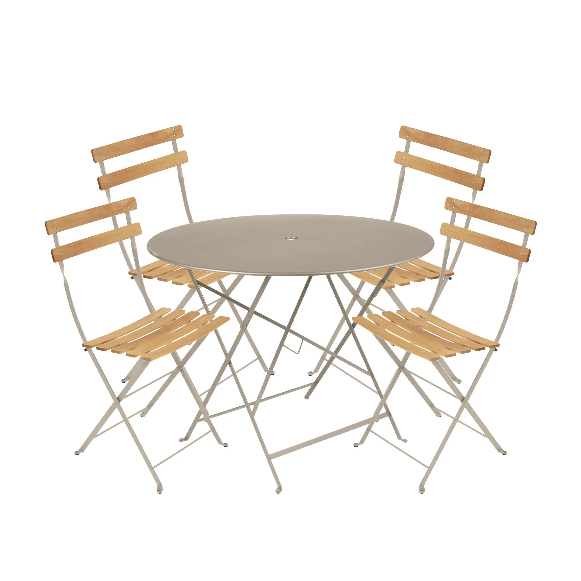 Bistro spisegruppe Ø96cm & 4 tre stoler - 1