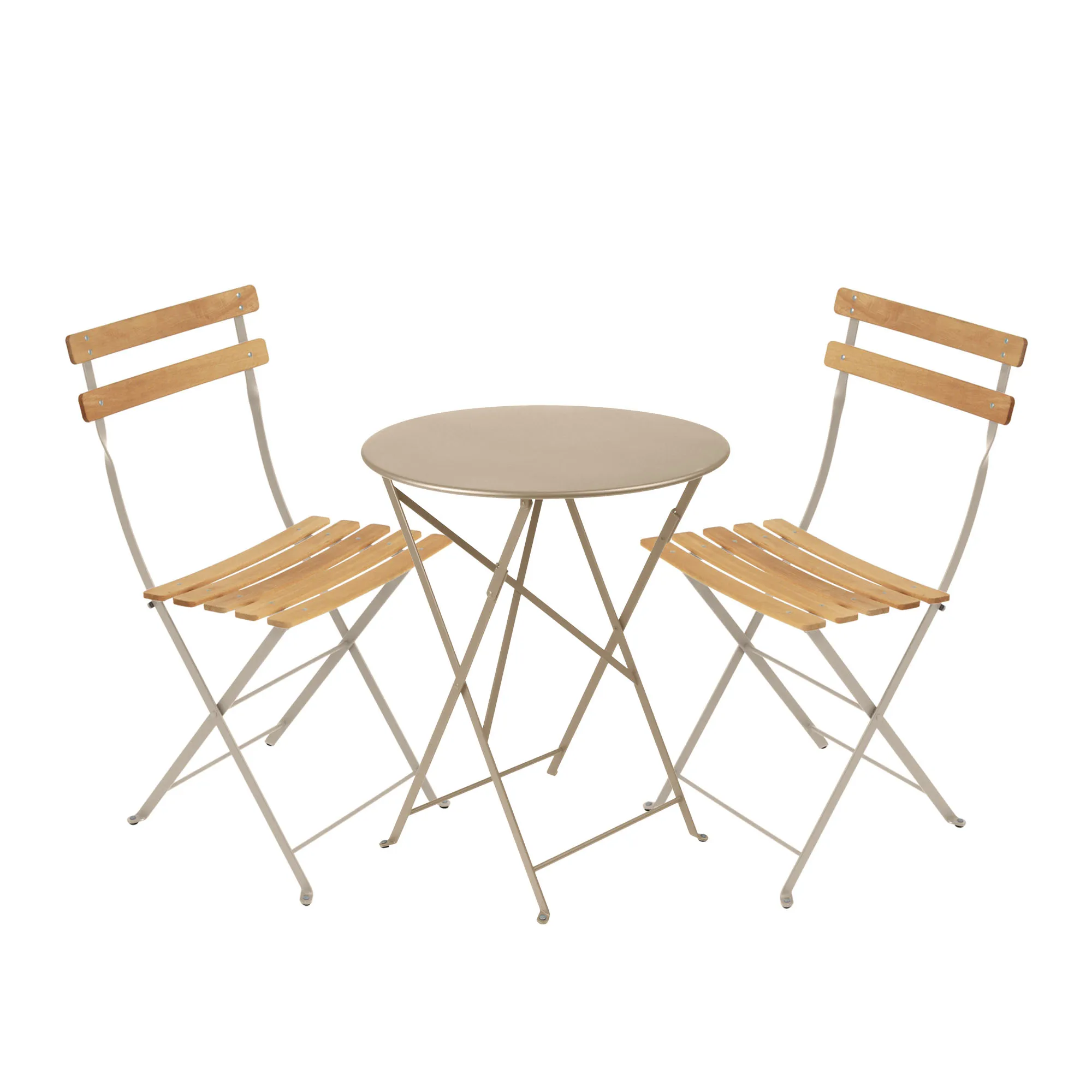 Bistro spisegruppe Ø60cm & 2 tre stoler - 1