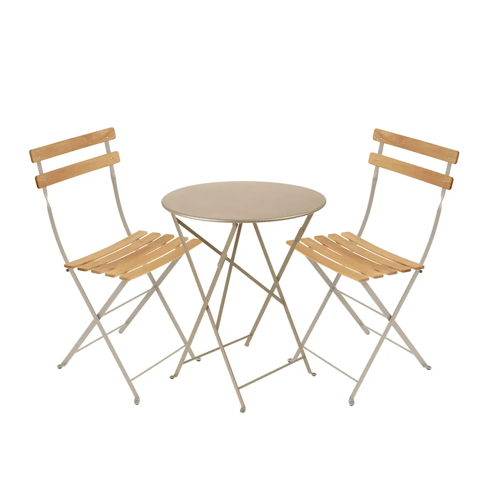 Bistro spisegruppe Ø60cm & 2 tre stoler