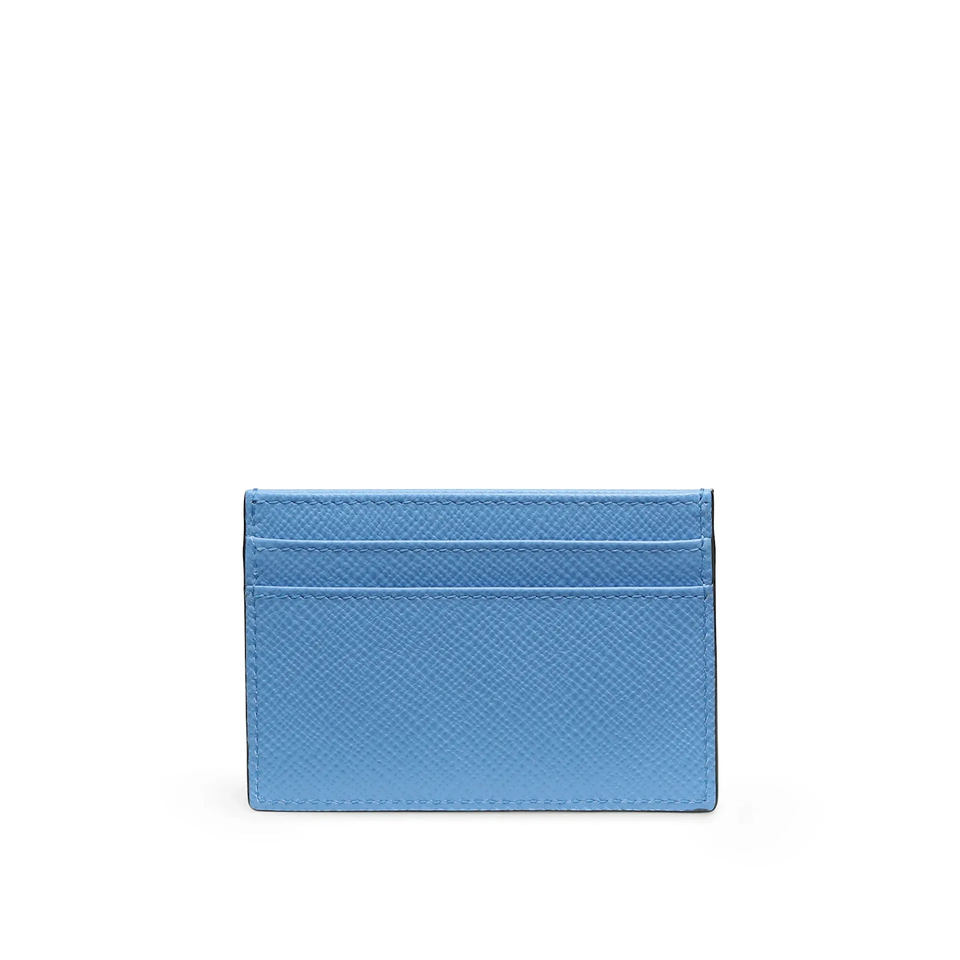 Panama Flat Card Holder - Nile Blue - Smythson - NO GA