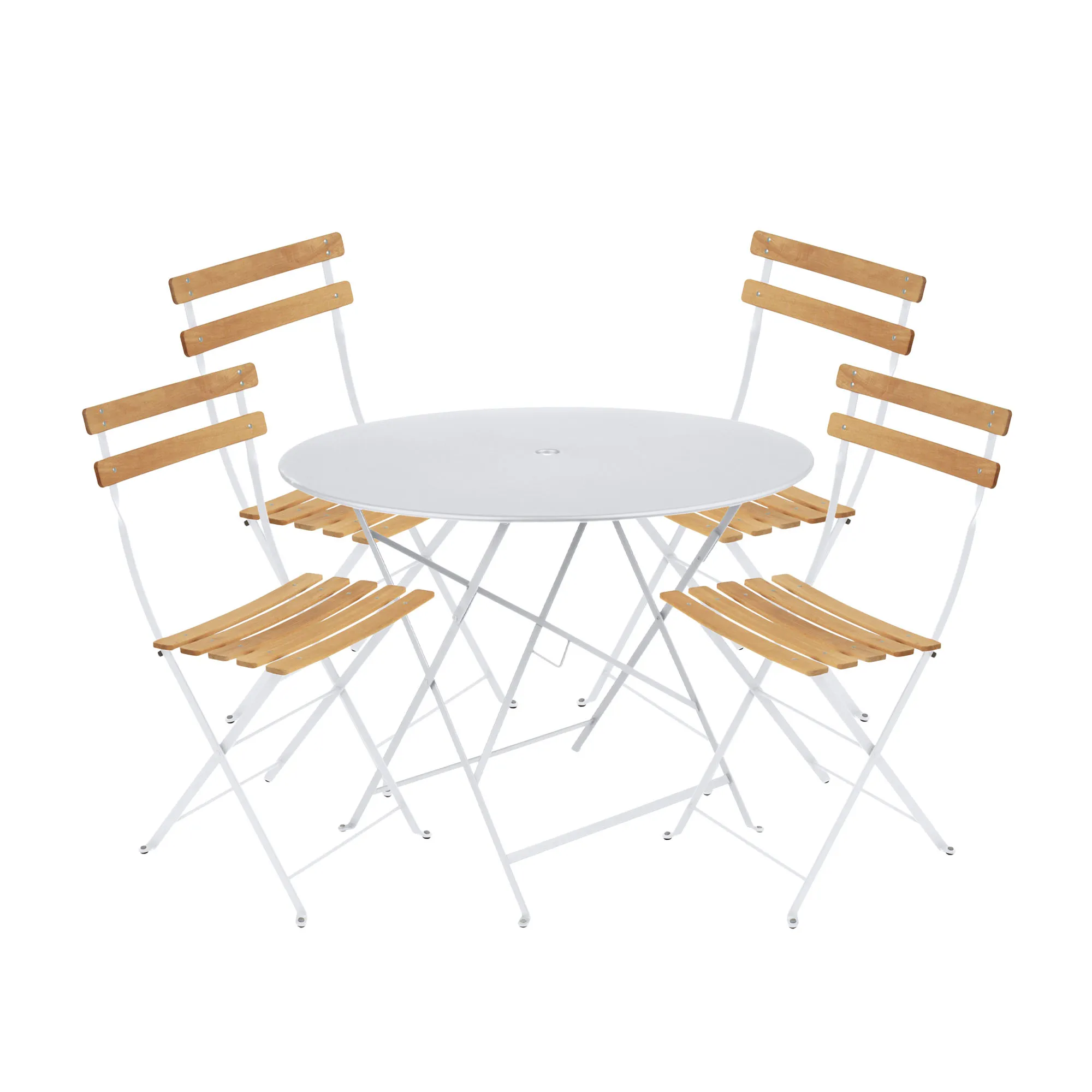 Bistro spisegruppe Ø96cm & 4 tre stoler - 1