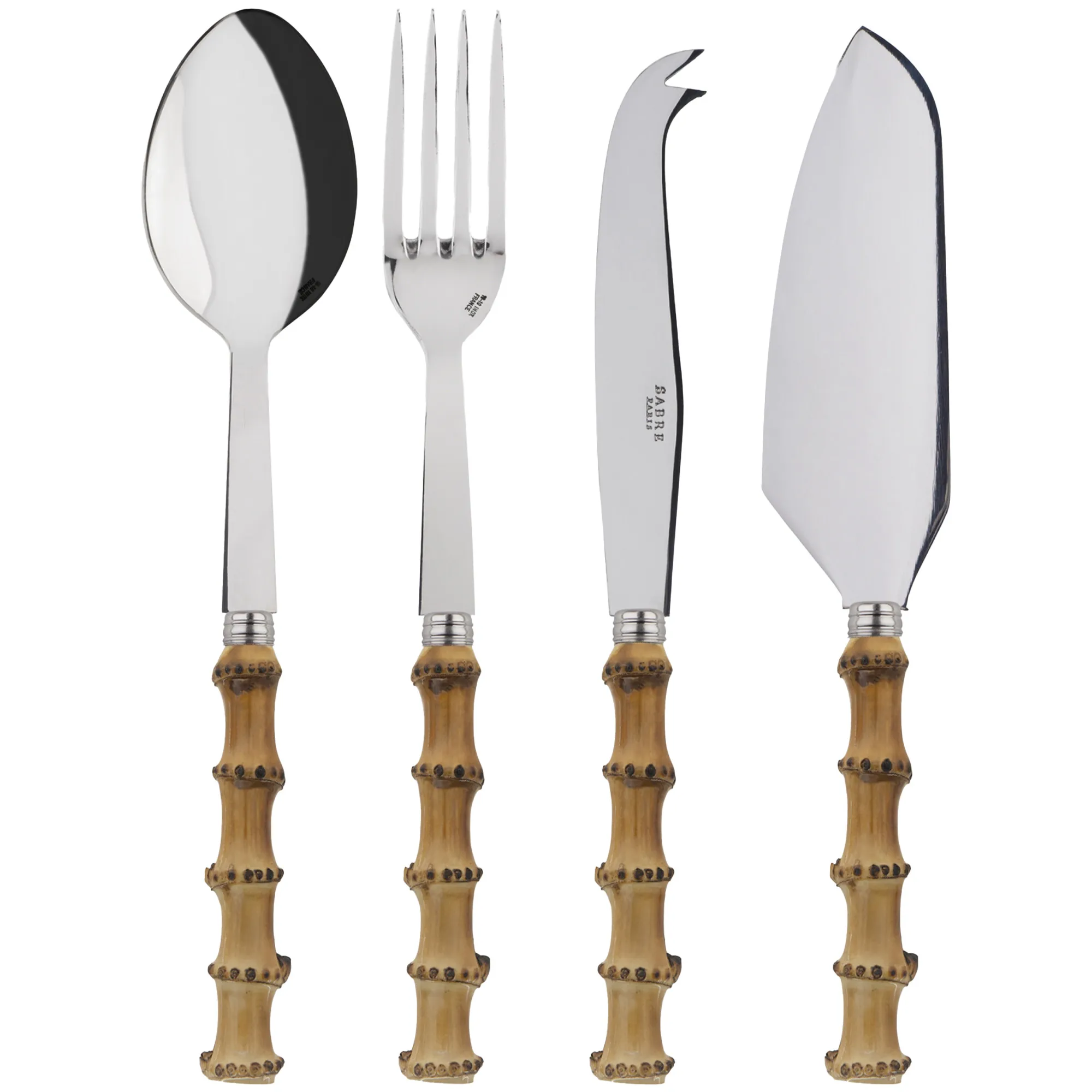 Panda Light Bamboo serveringsbestikk 4-pakning - 1