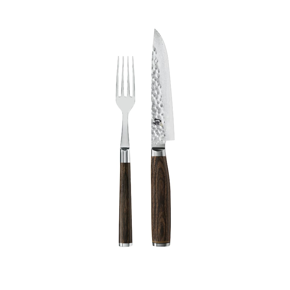 SHUN PREMIER Steakkniv og gaffel