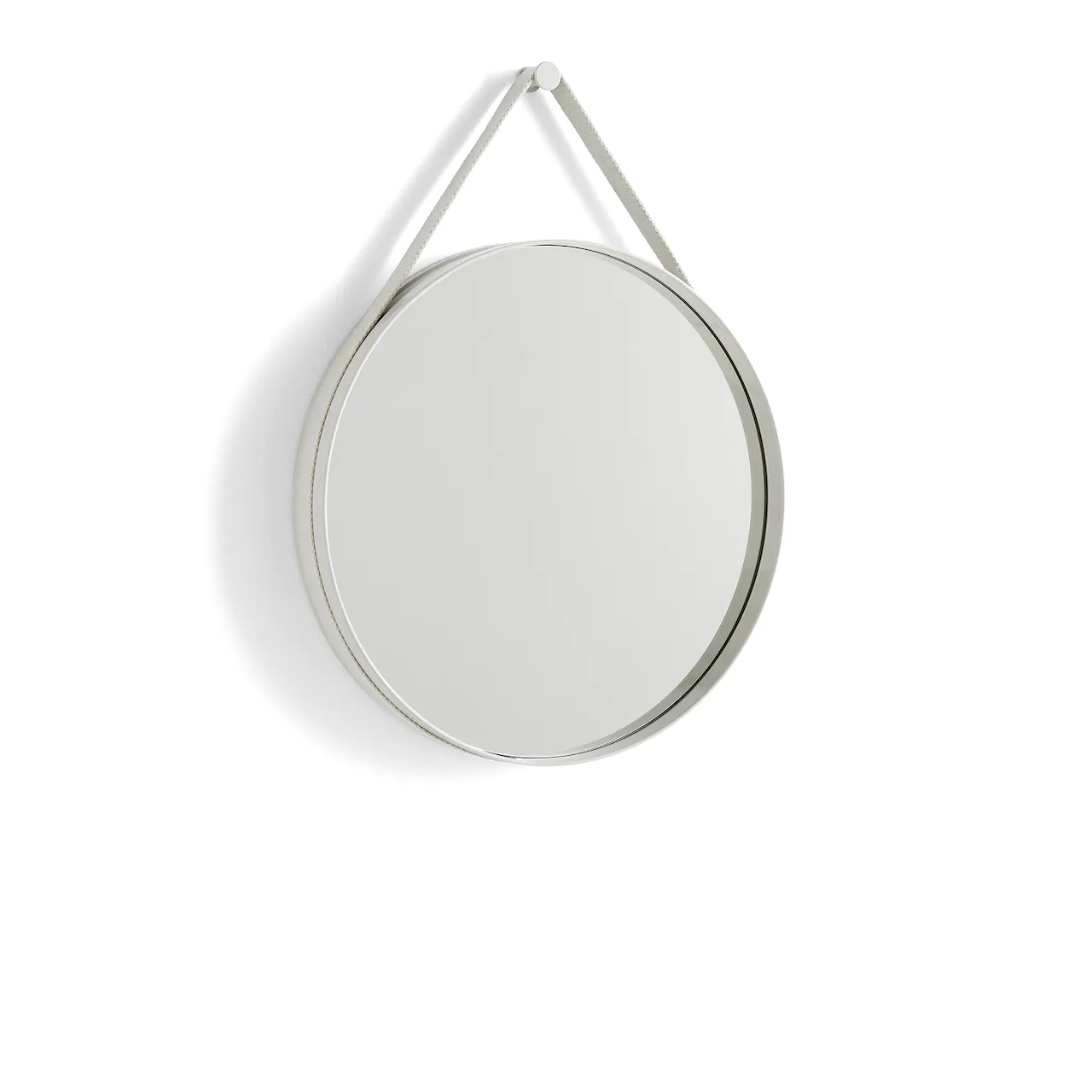 Strap Mirror No 2 Ø70 - Light Grey