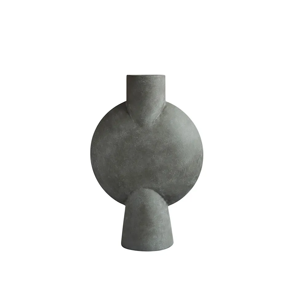 Sphere Vase Bubl Hexa Dark Grey