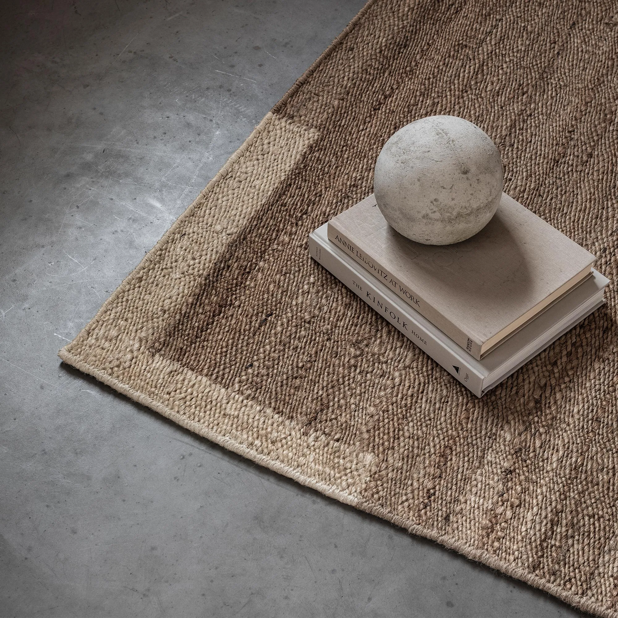 Jute Edge Cream jute-teppe - 8