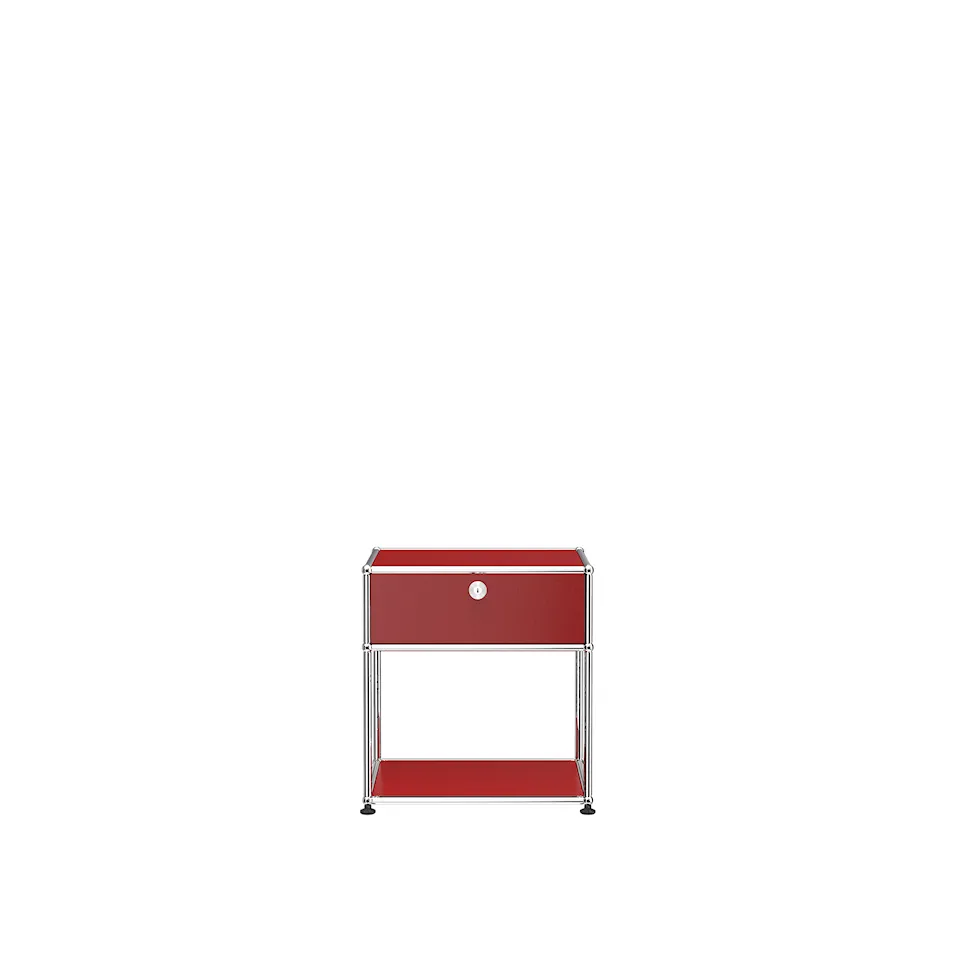 USM Haller Nightstand P2 - USM Ruby Red