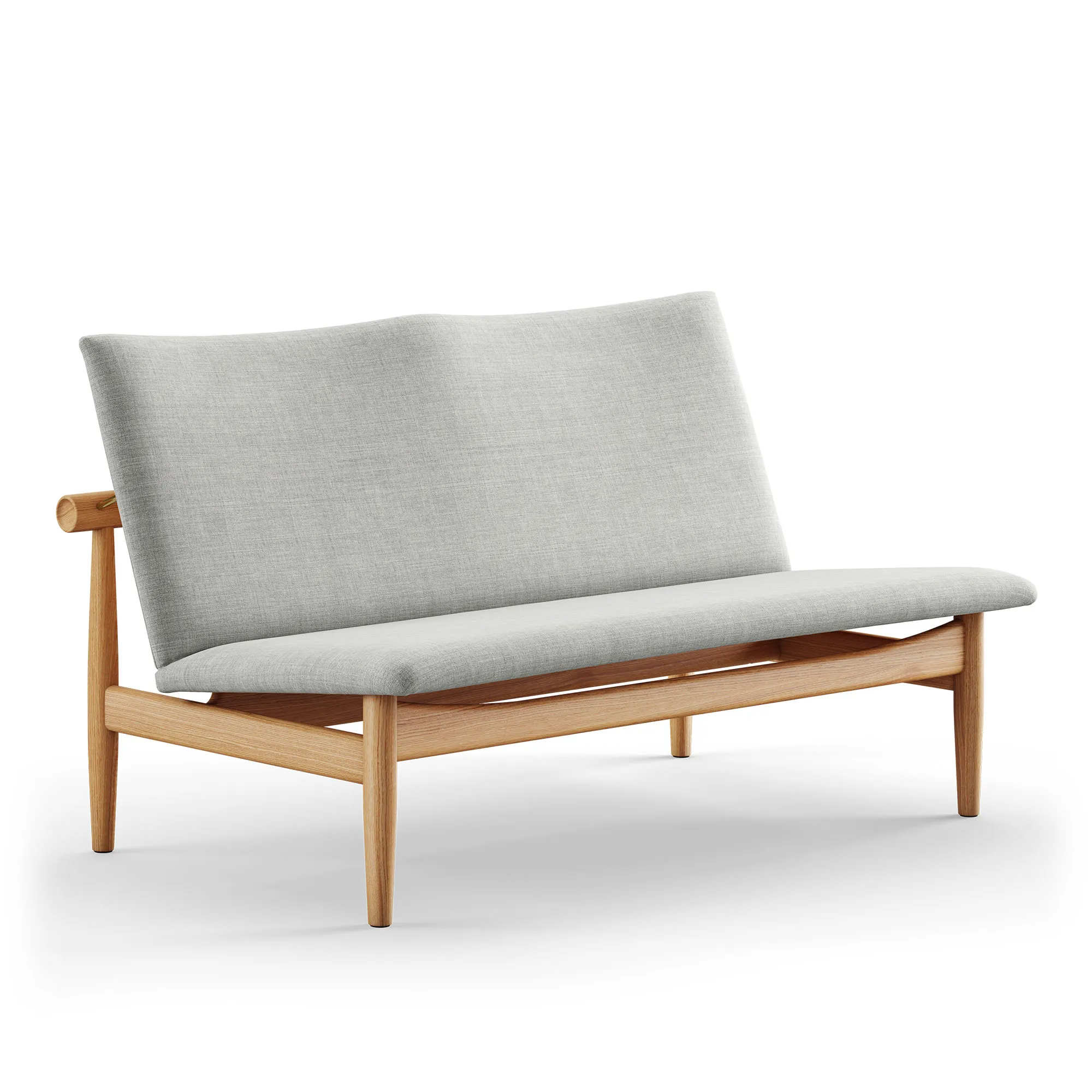 Japan sofa 2-sits Dark oiled oak - 1