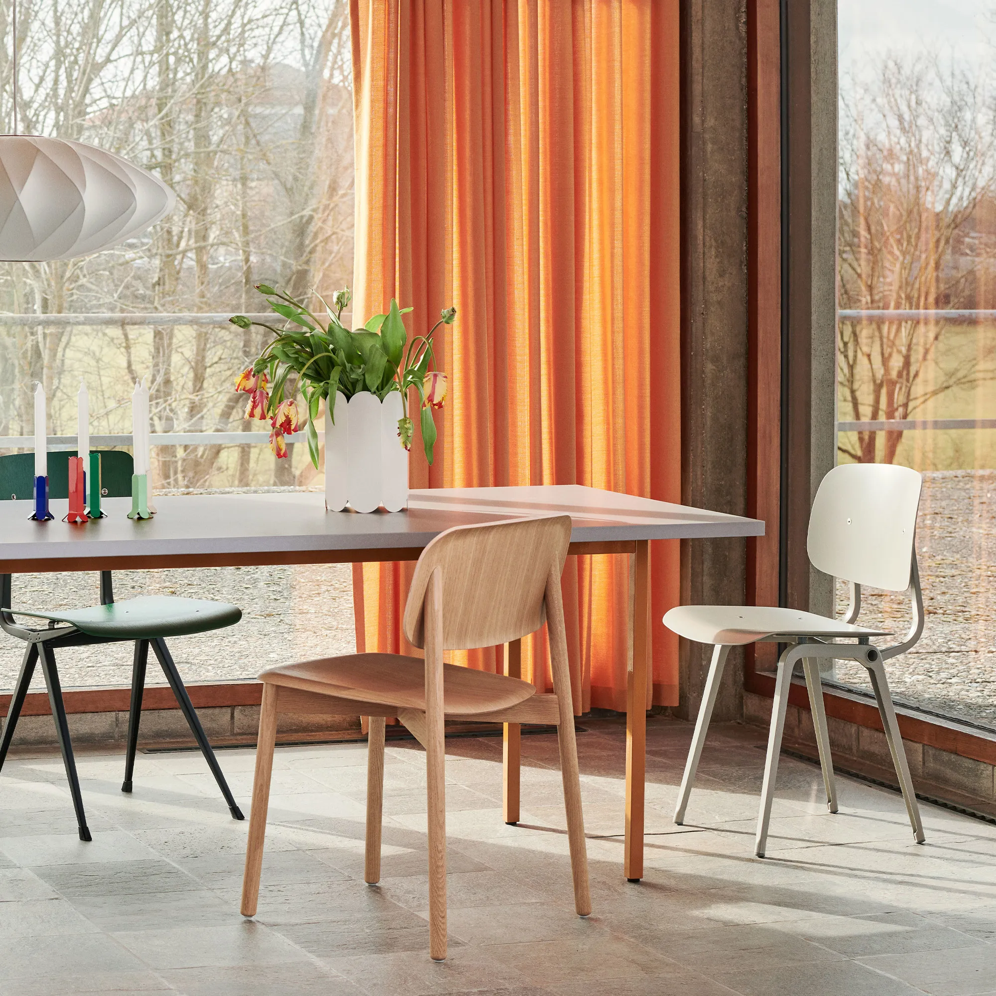 Two-Colour spisebord 200 cm - 15