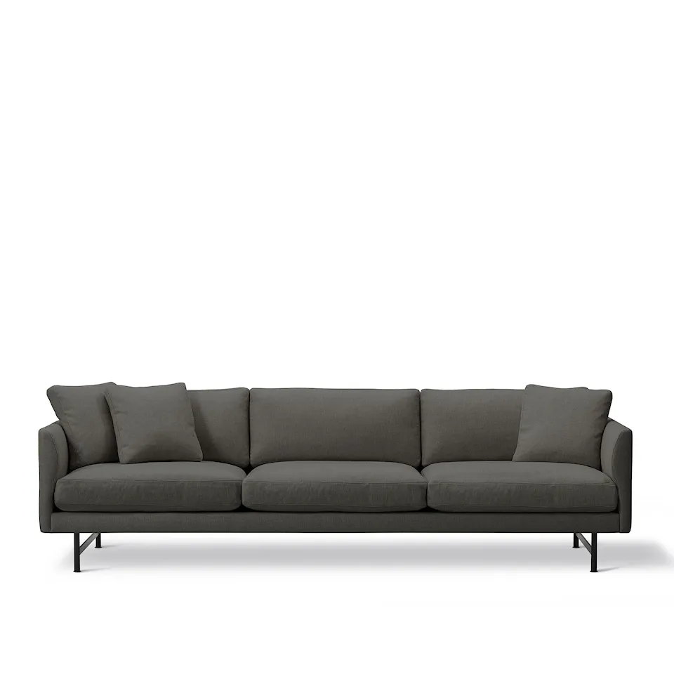 Calmo 3-seters sofa svart metall