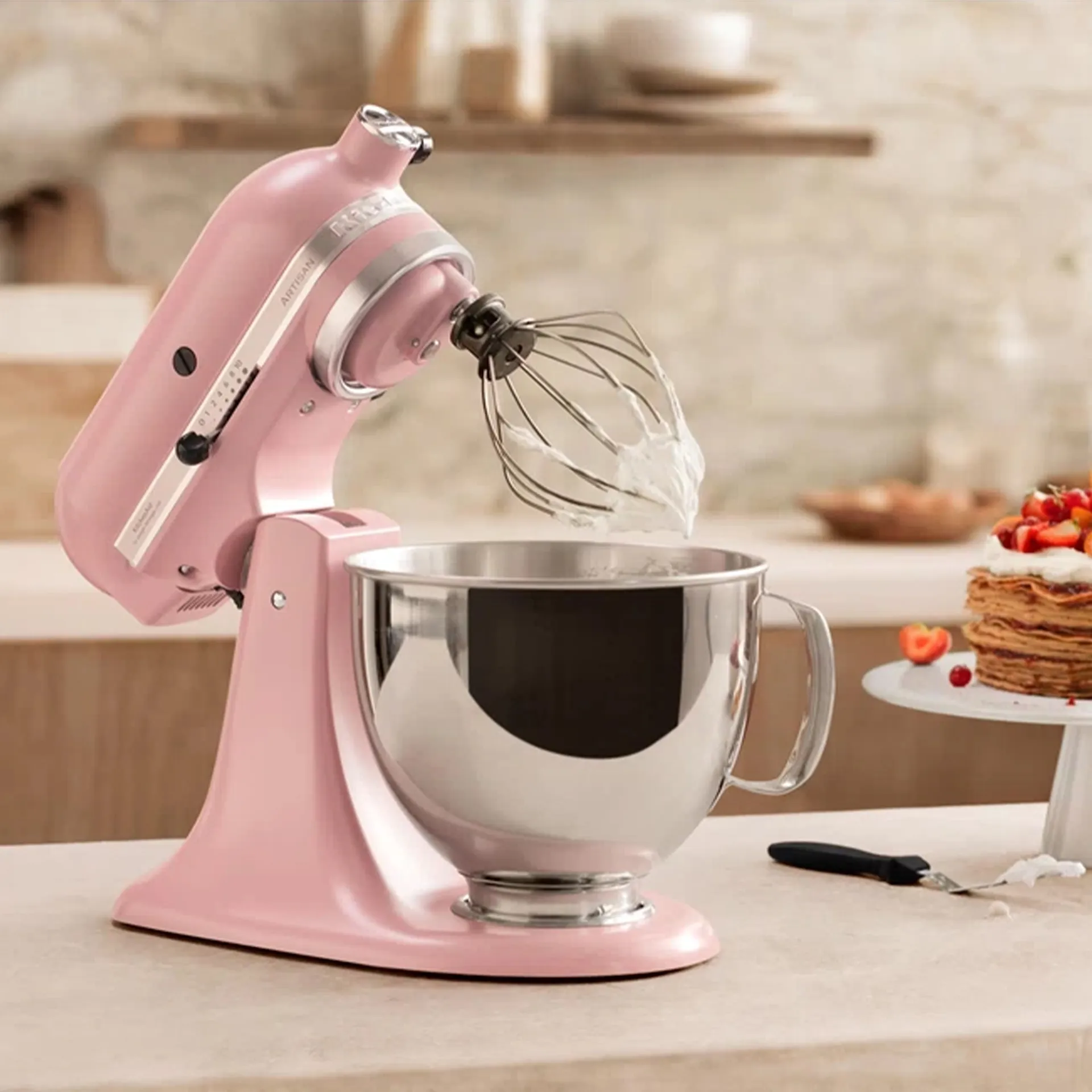 Artisan 5KSM175PSEDR Stand Mixer Dried Rose - KitchenAid - NO GA