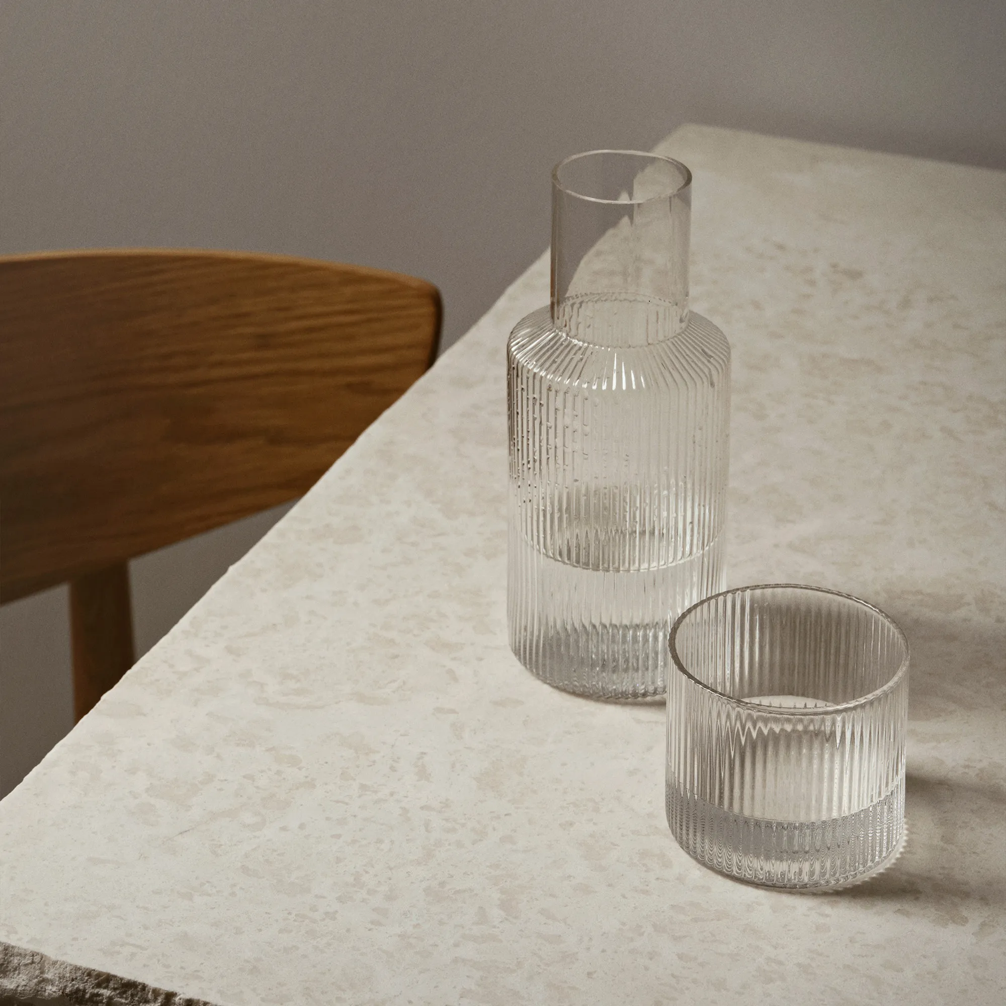 Ripple karaffel og drikkeglass - 5