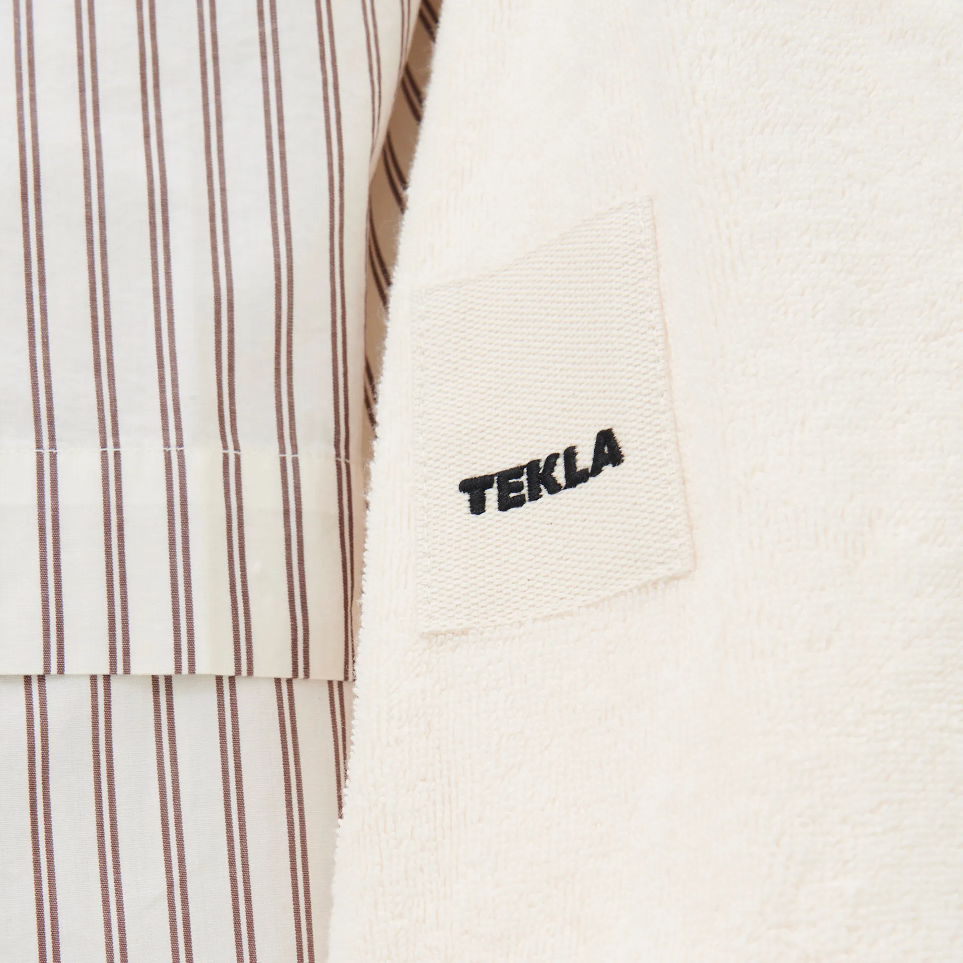 Hooded Bathrobe Ivory - TEKLA - NO GA