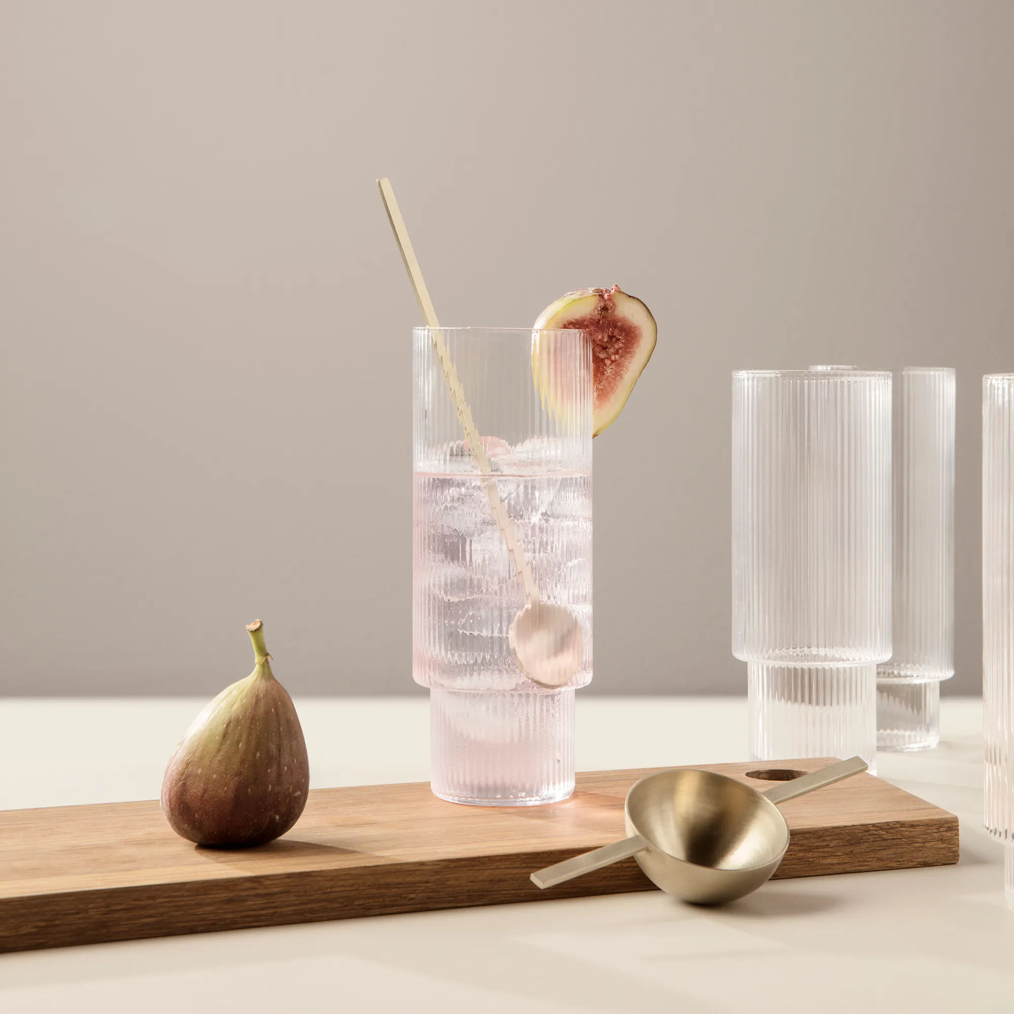 Ripple longdrinkglass 4-pakning - 12