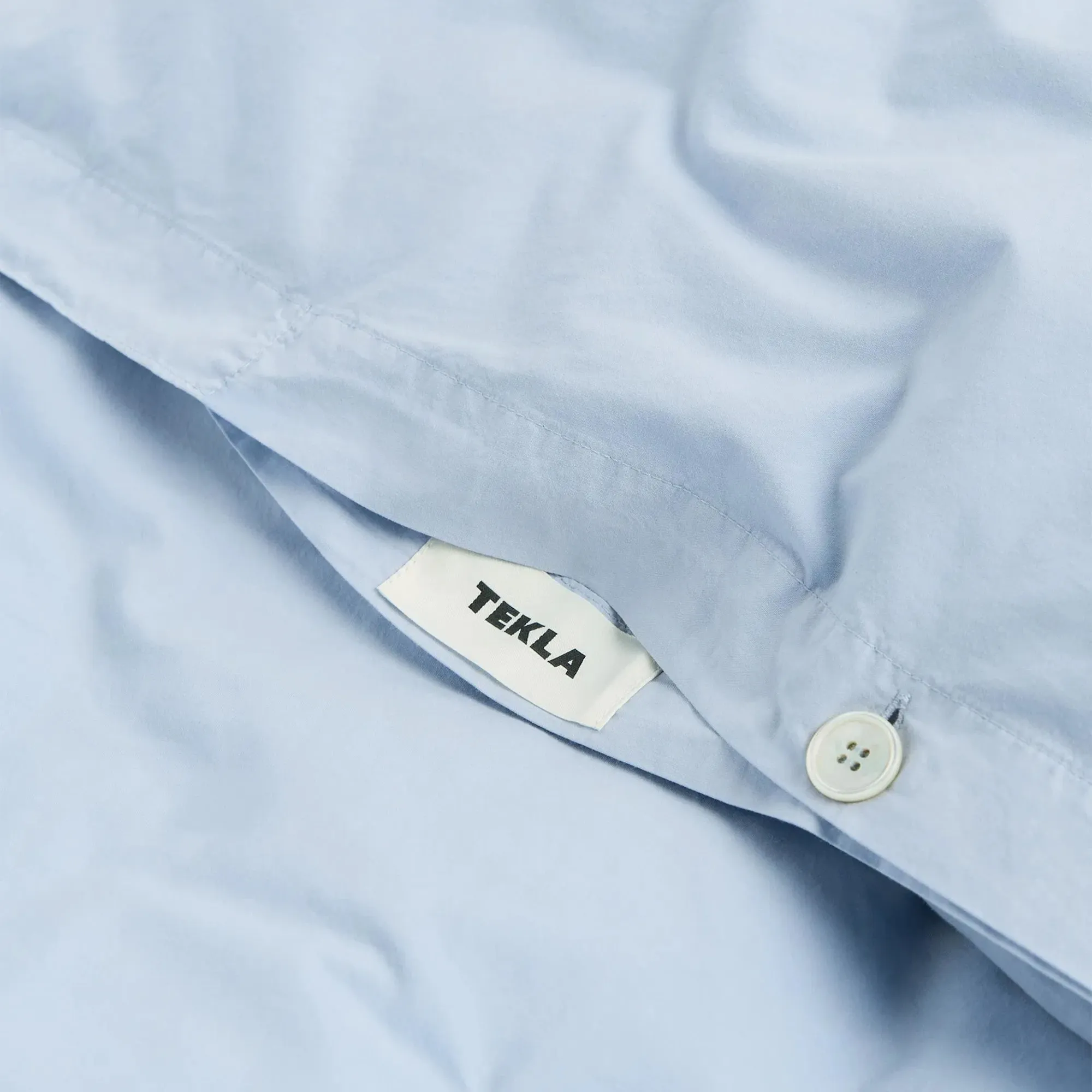 Percale Solid Morning Blue dynetrekk - 2