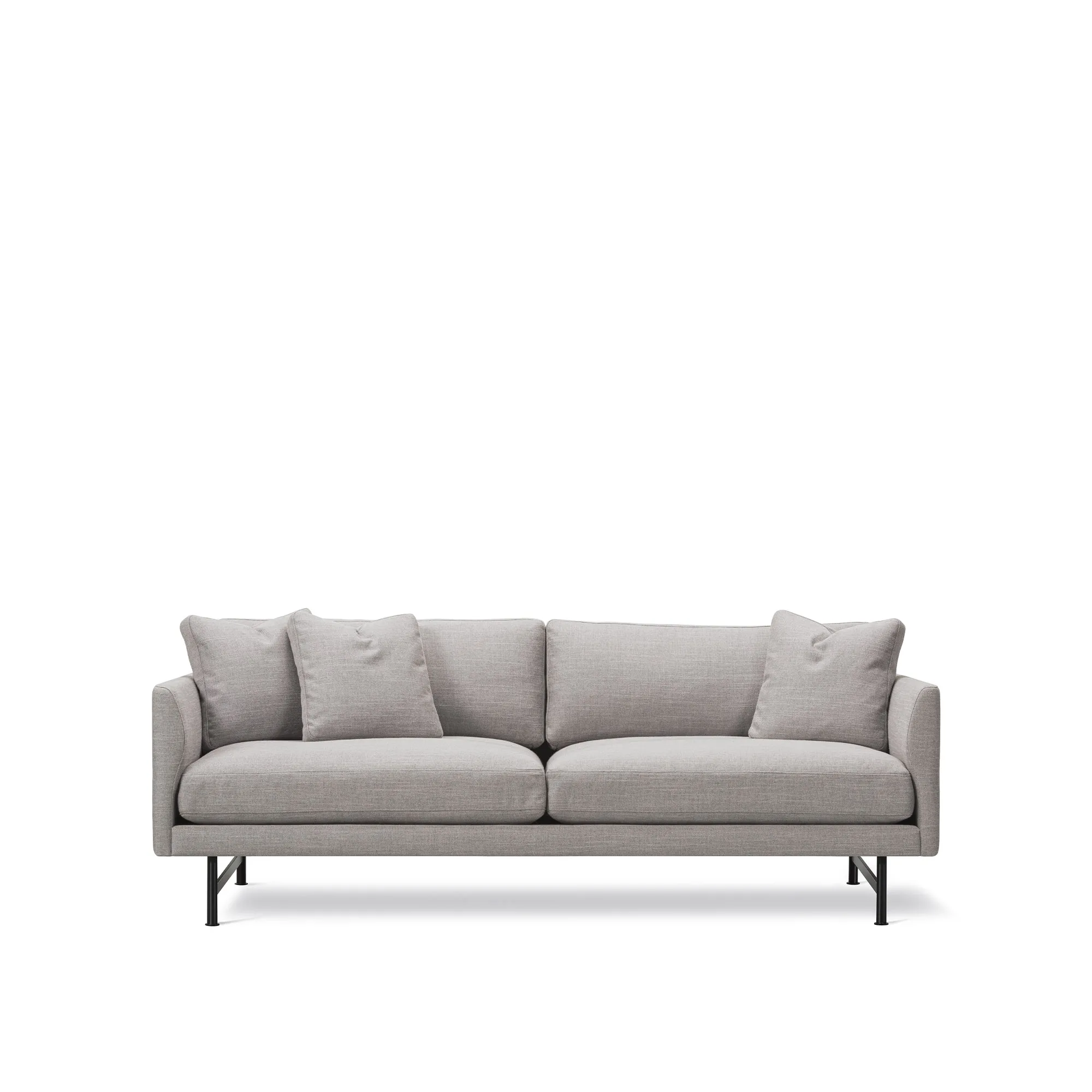 Calmo 2-seters sofa svart stål - 1