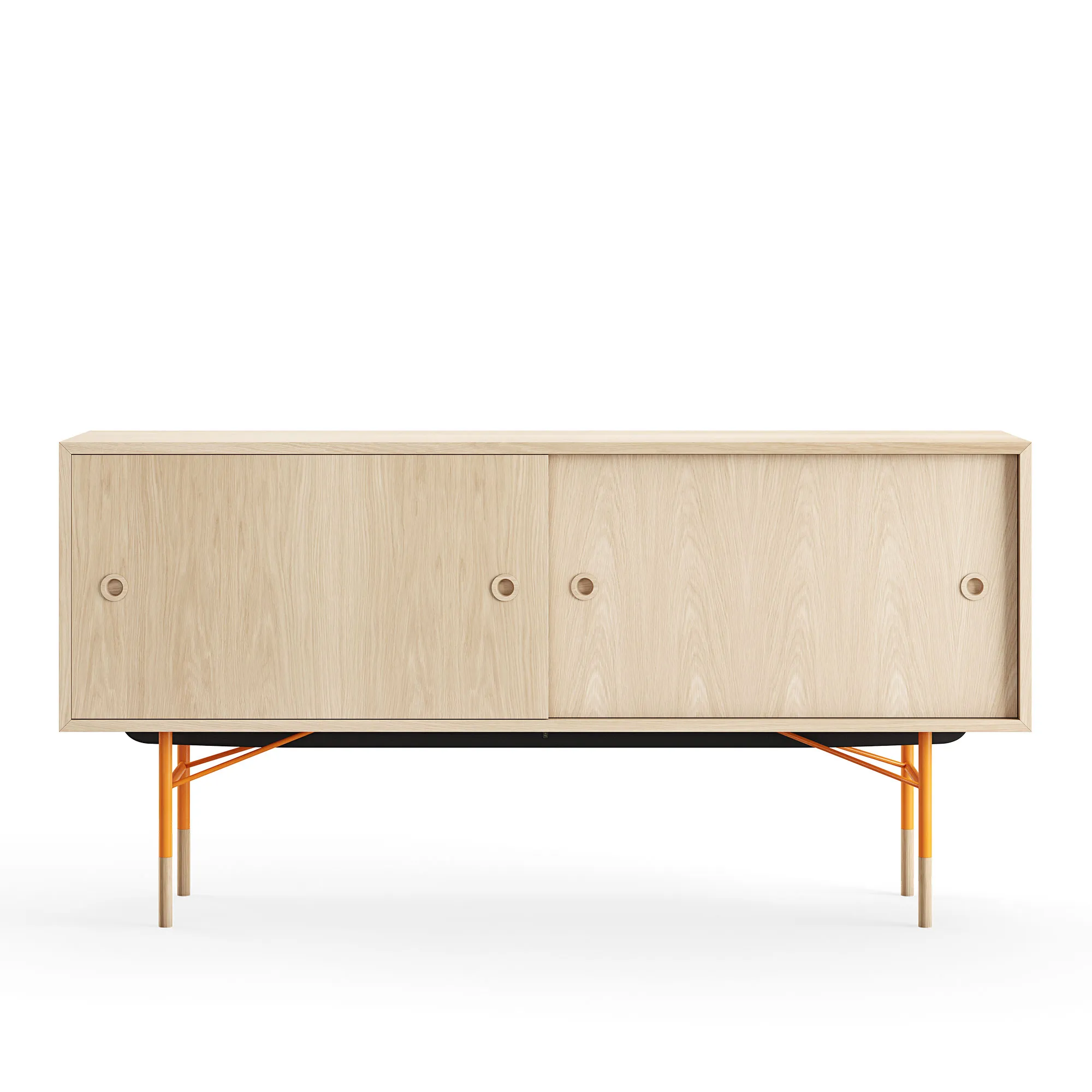 Sideboard utan lådor Oak Veneer - 1