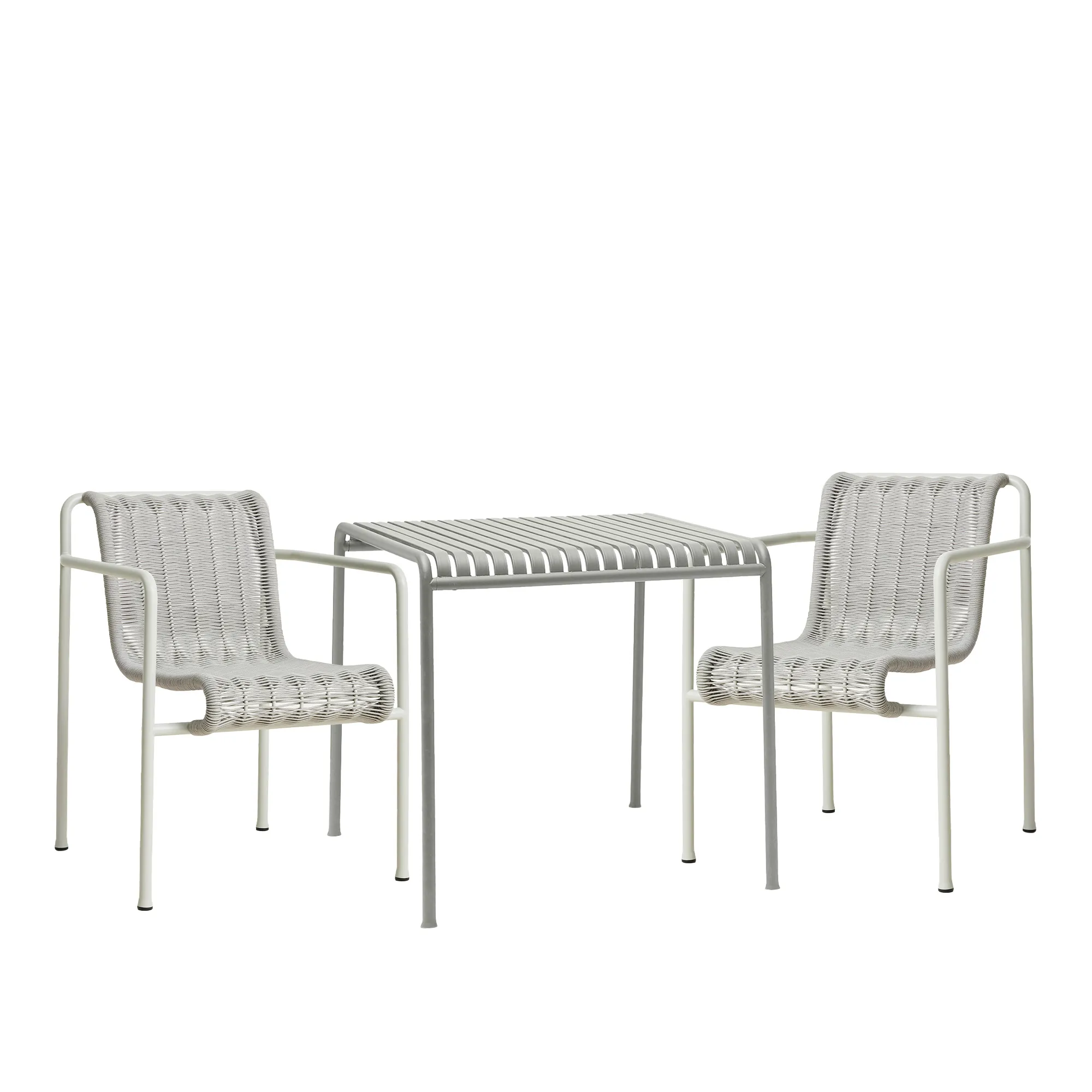Palissade cord spisegruppe med bord & 2 karmstoler - 1