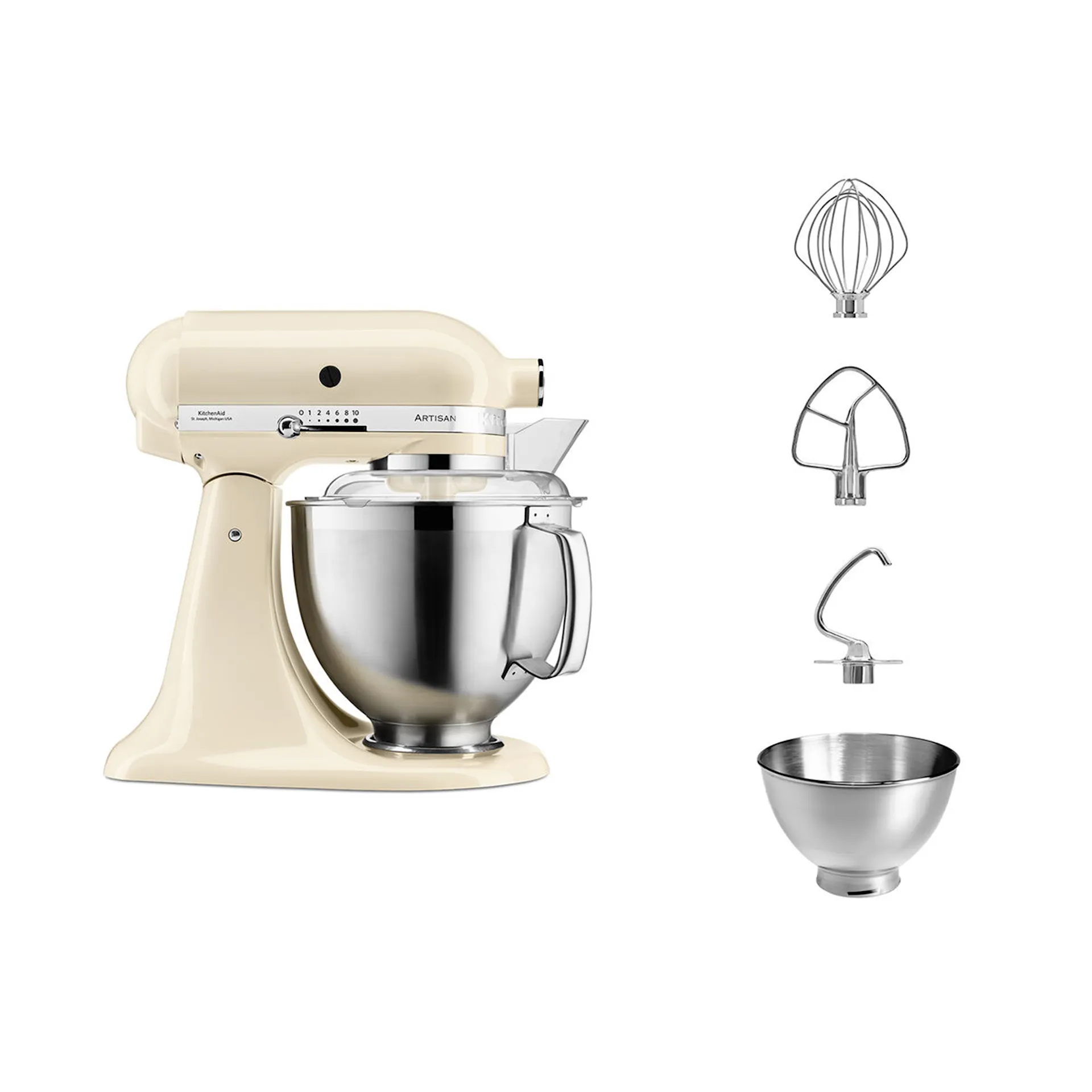 Artisan 5KSM185PSEAC Premium Stand Mixer Almond Cream - KitchenAid - NO GA