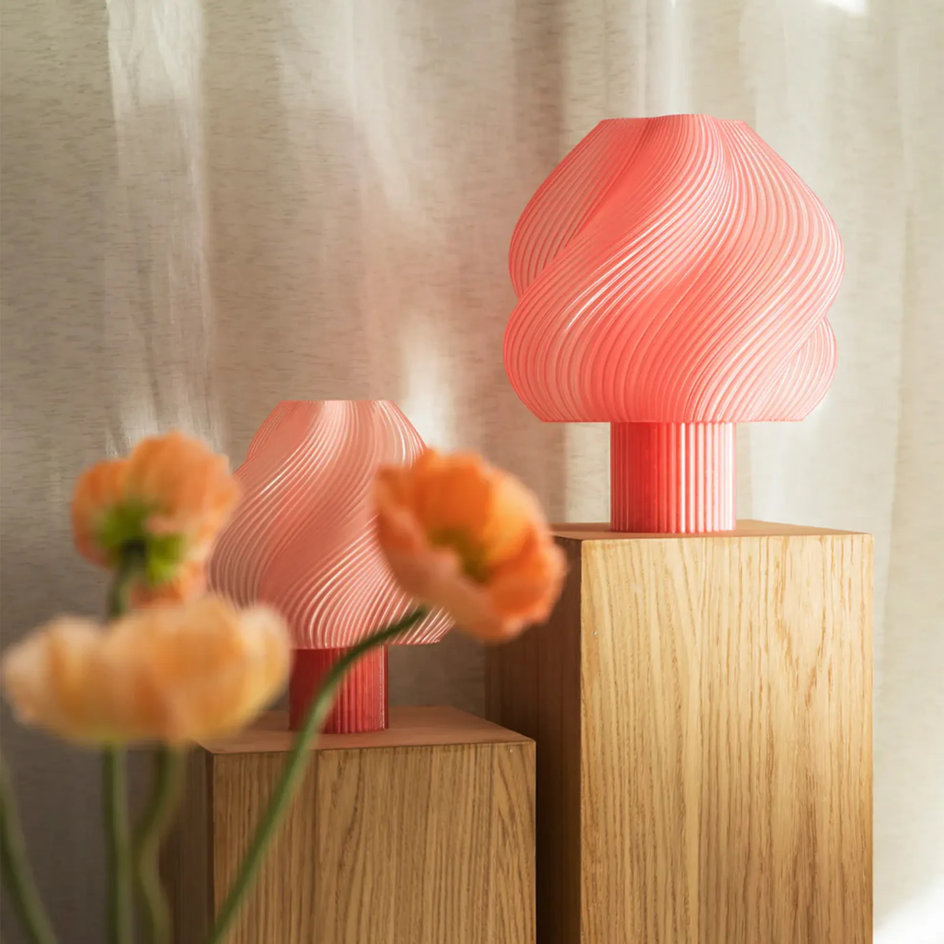 Soft Serve Table Lamp Grande - Peach Sorbet - Crème Atelier - NO GA