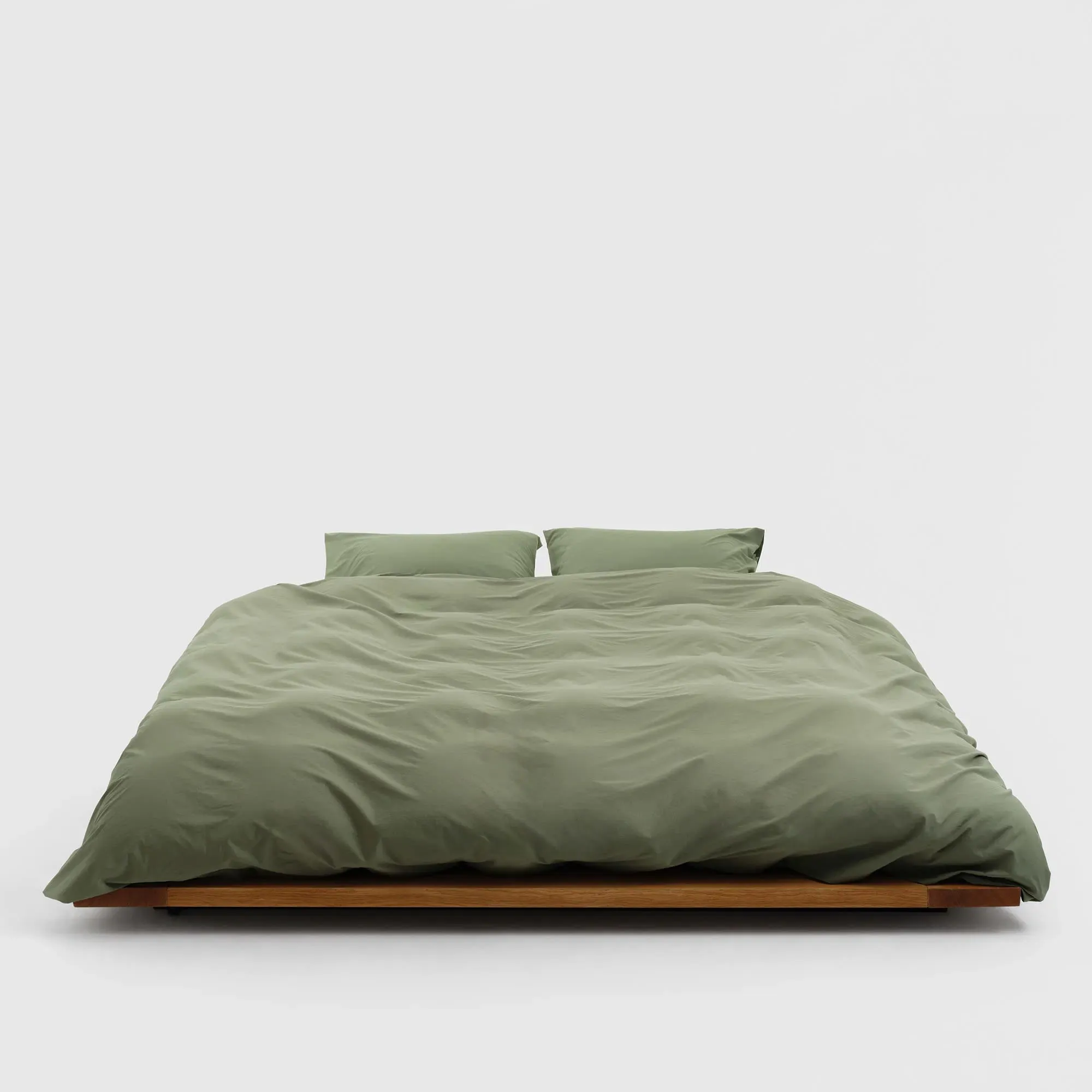 Percale Solid Olive Green dynetrekk - 5