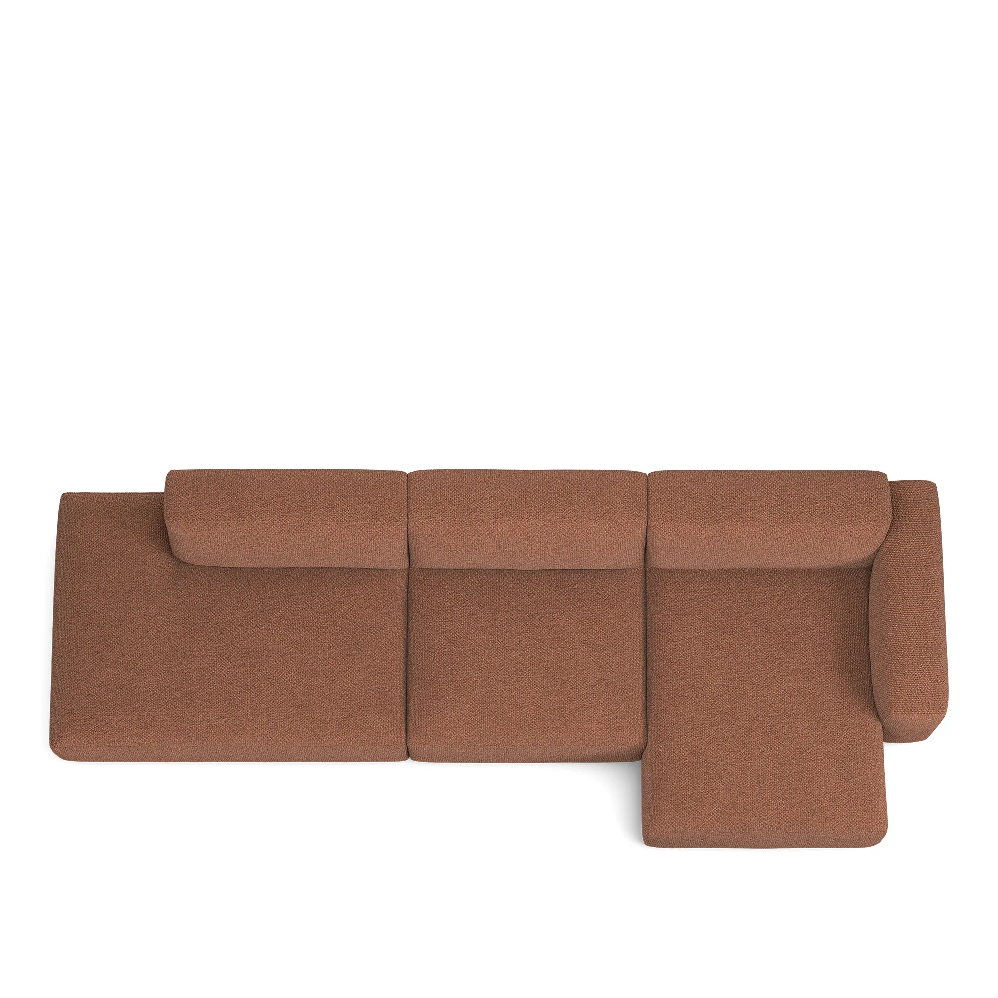 Brick 3-seters sofa sjeselong åpen ende venstre - 8