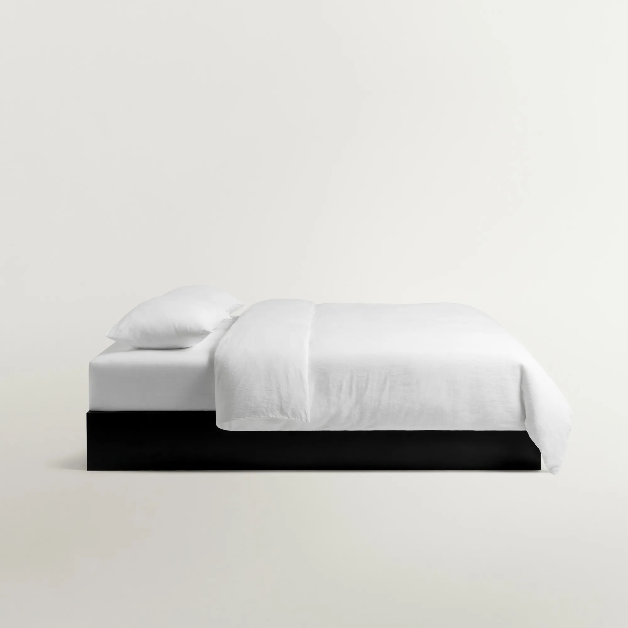 Linen Blend Crisp White dynetrekk - 6