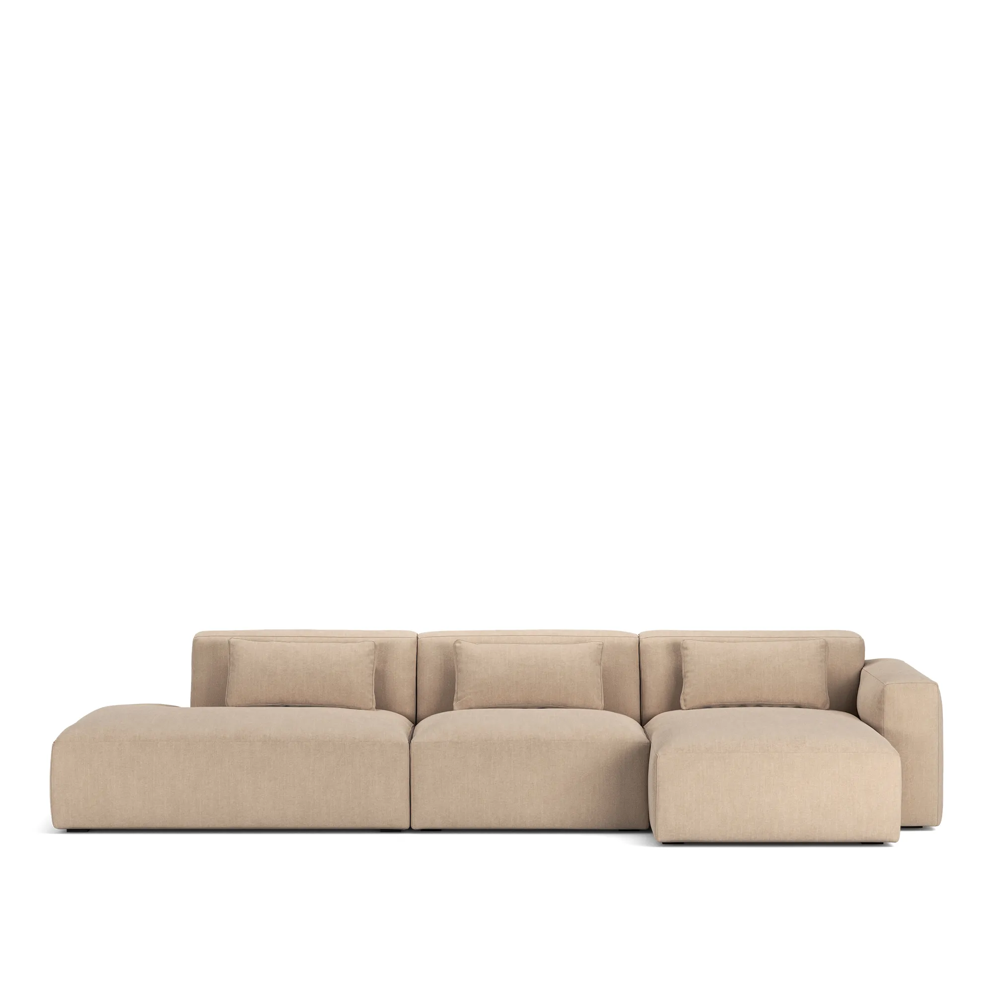 Brick 3-seters sofa sjeselong åpen ende venstre - 9