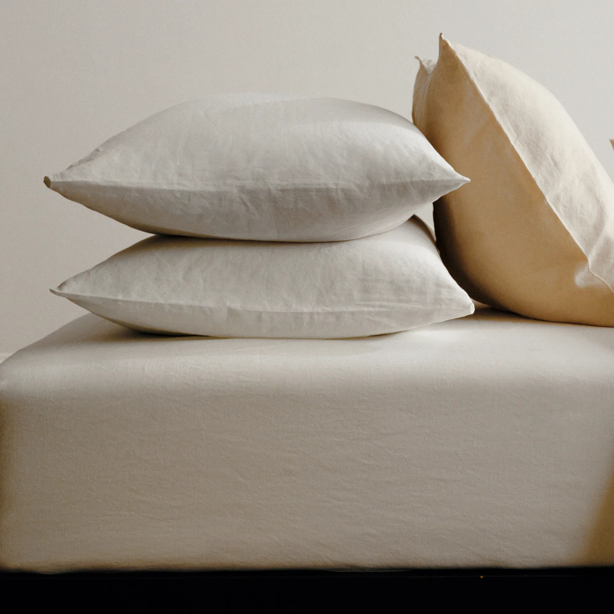 Linen Blend Crisp White laken - 2