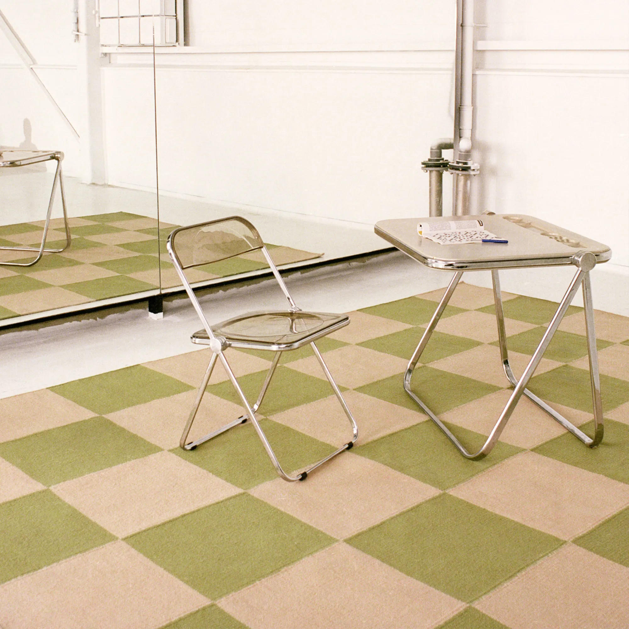 Square Green/Pink ullteppe