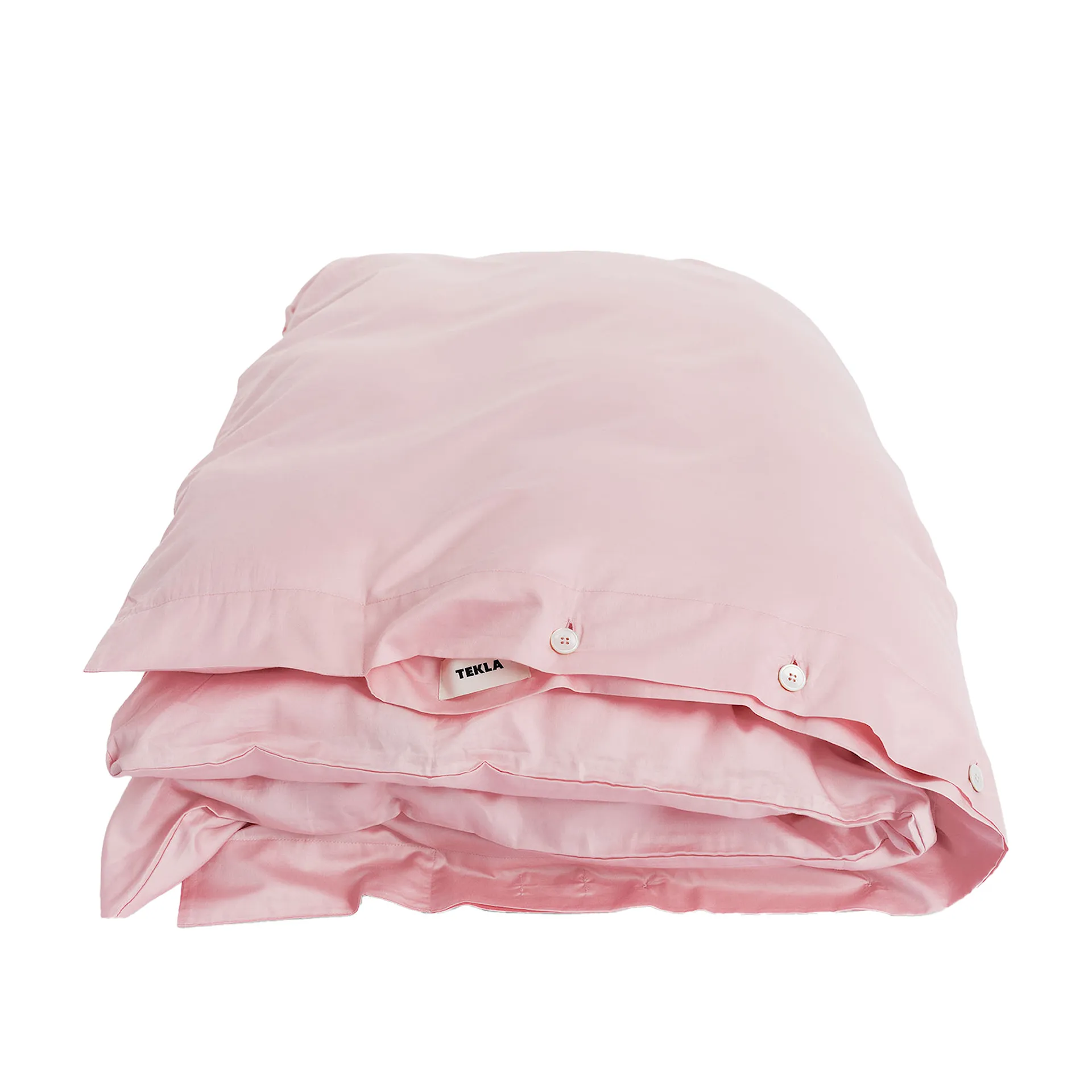 Cotton Sateen Duvet Covers Solid Blushing Pink - TEKLA - NO GA