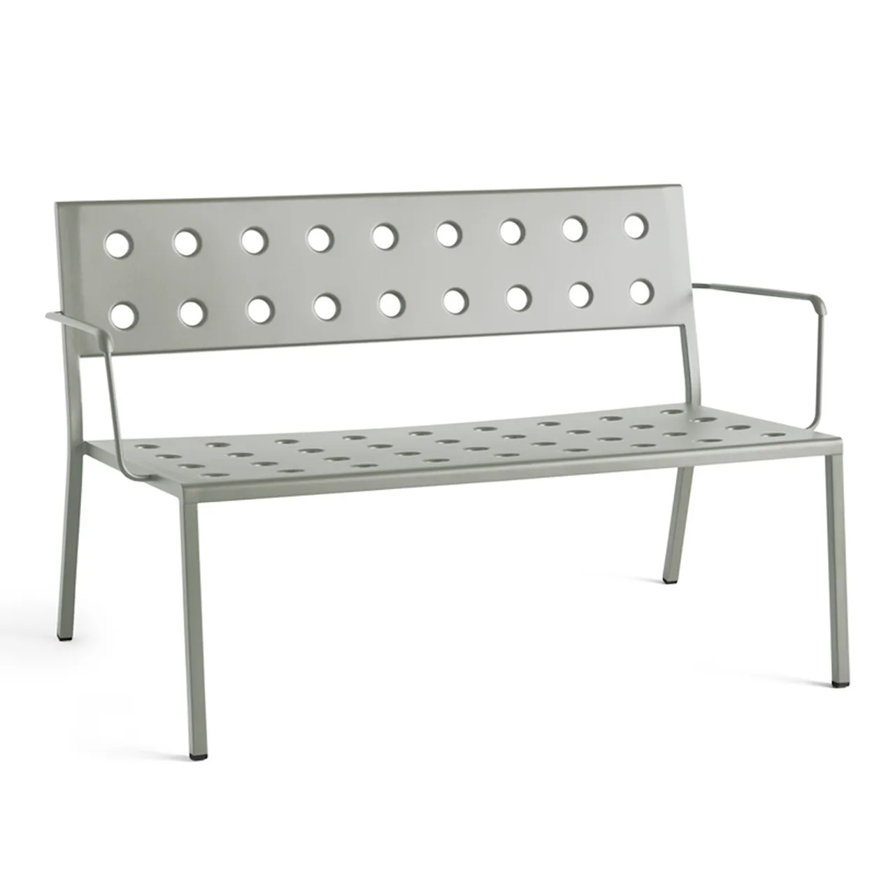 Balcony Lounge Bench w. arm / Chalk Beige