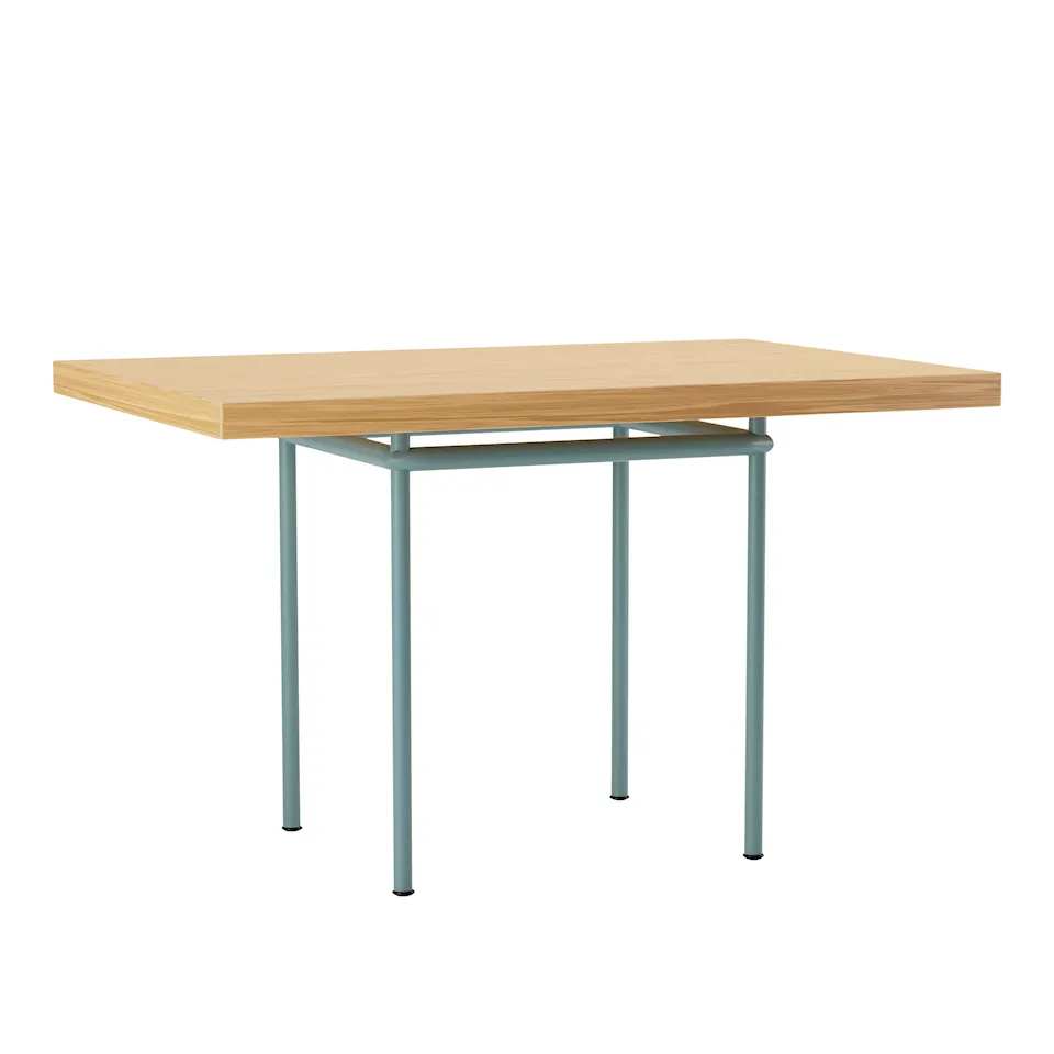 LC12 La Roche Table, Light Blue Enamel Steel Base