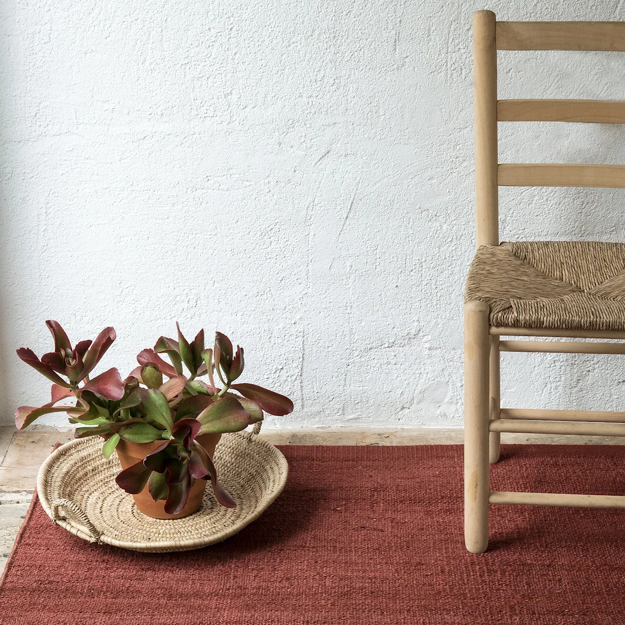 Vegetal juteteppe Garnet